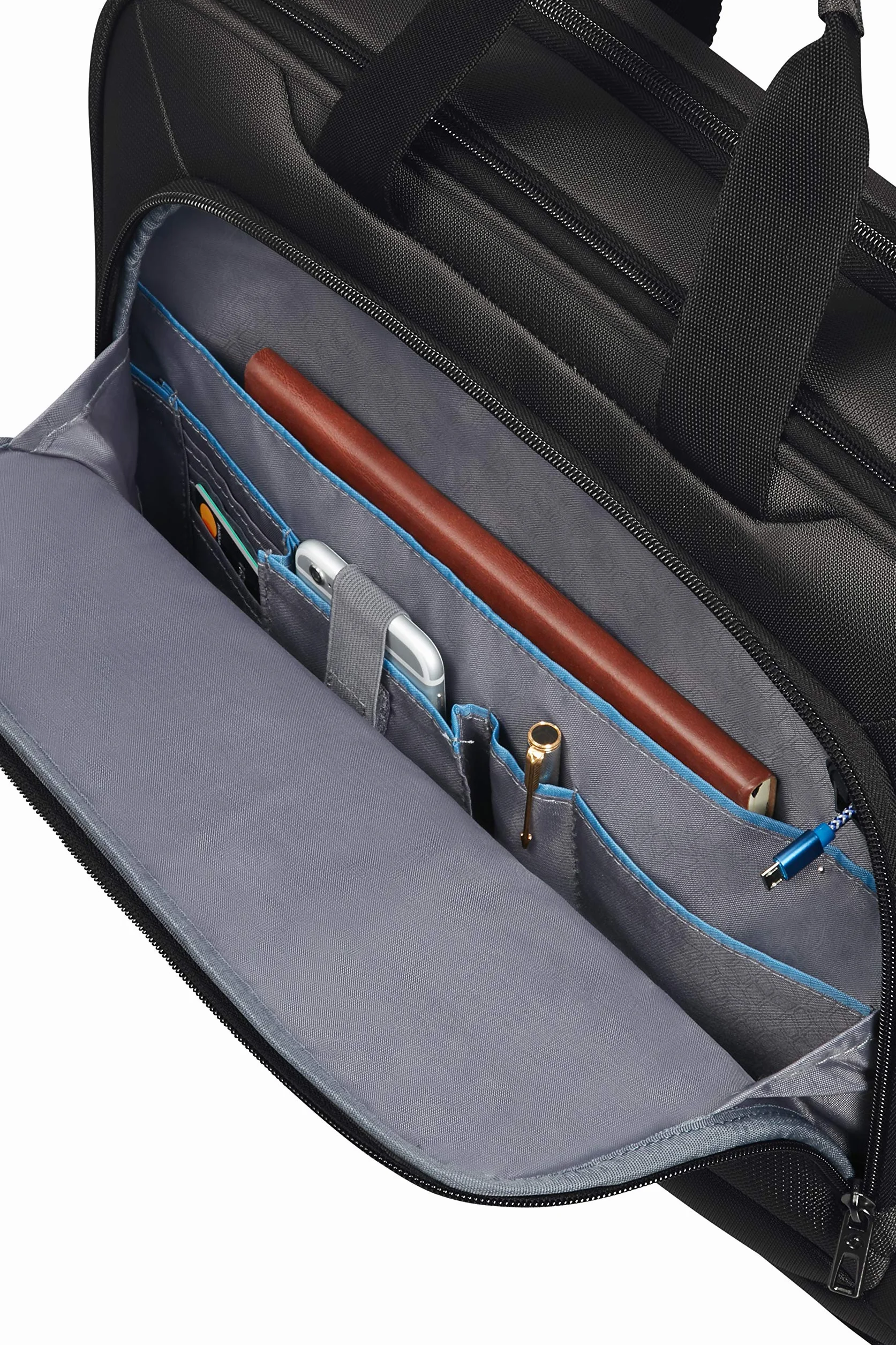 Samsonite Vectura Evo - 15,6 -calowa torba laptopa, 41 cm, 18 L, czarny (czarny)