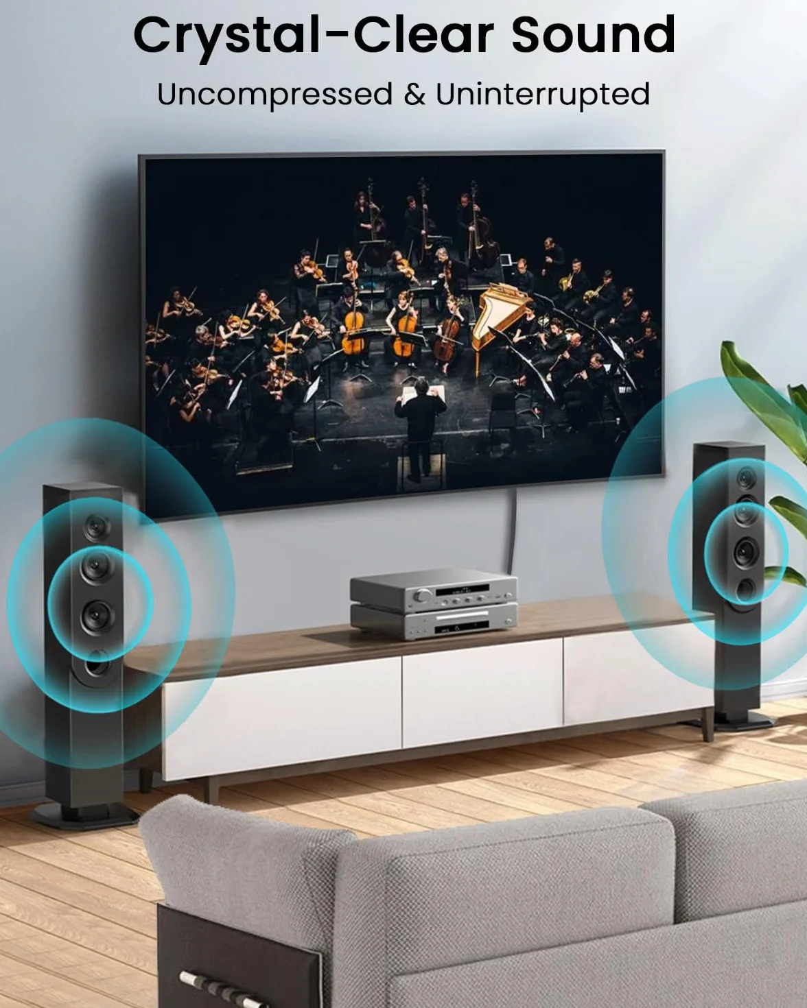Kabel optyczny audio, nylonowy, pleciony kabel Toslink, światłowodowy, pozłacany 24-karatowym złotem, do soundbarów stereo, systemów kina domowego, Xbox/ PS3/ PS4/ PS5, DVD, wzmacniaczy, 1,5 m