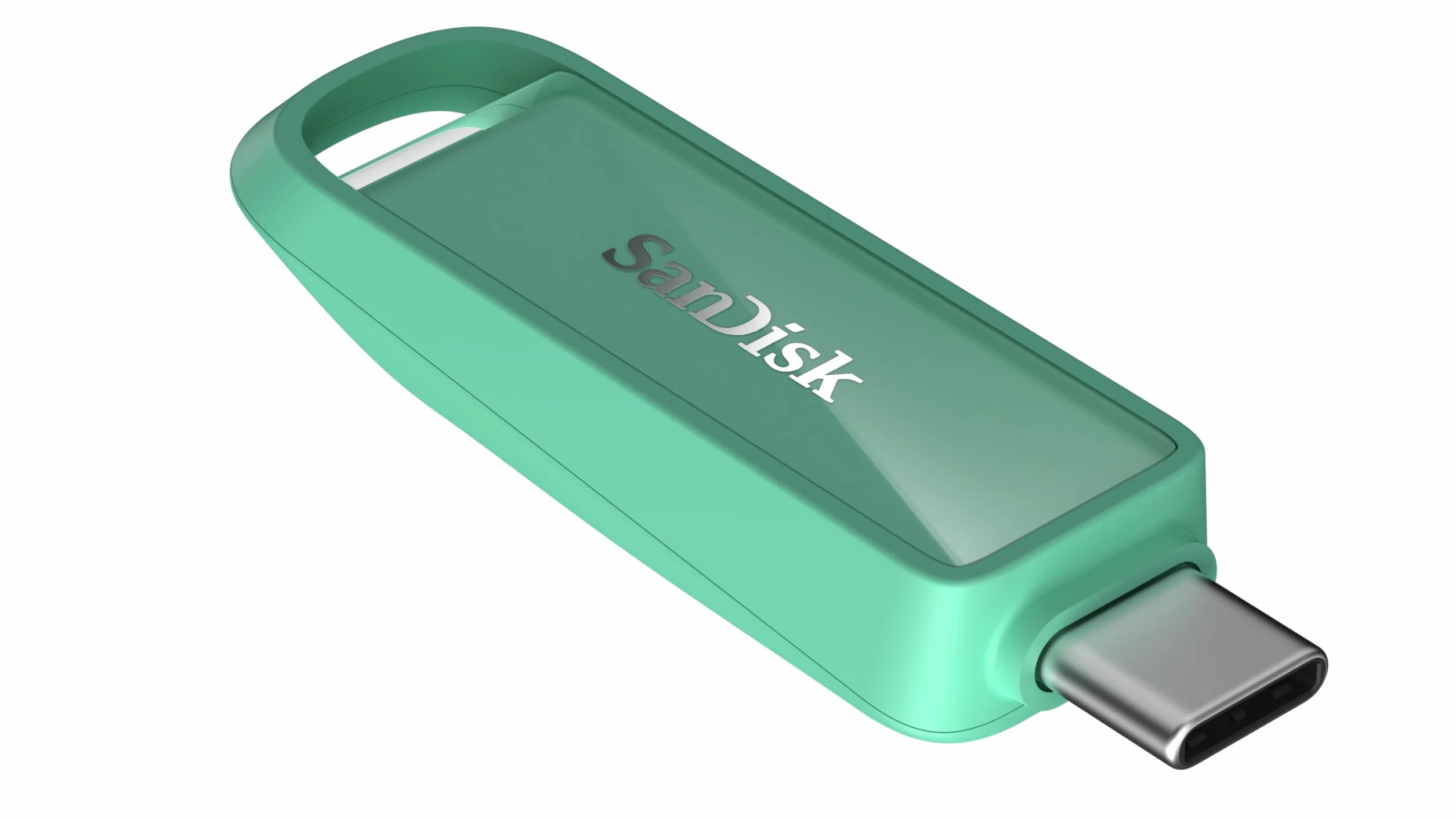 SanDisk Phone Drive z USB Type-C 512 GB (do telefonu, do smartfonów, tabletów i komputerów, prędkością 150 MB/s, Wykonuj automatyczne kopie, Dzięki odzyskiwaniu) - Seafoam Green