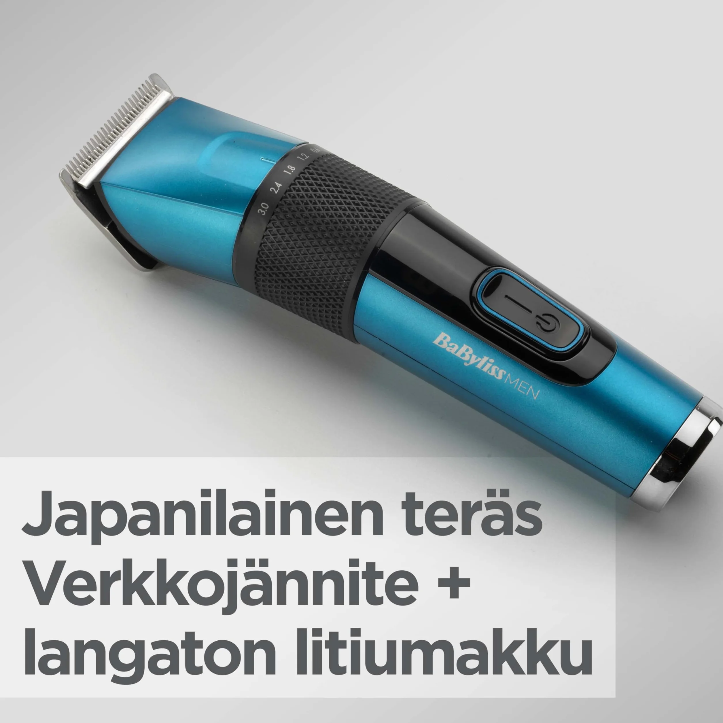 BaByliss Japanese Steel Hair Clipper - Bateria litowa, Czas pracy 160 minut, Pełne ładowanie 3 godziny, W zestawie twarde etui do przechowywania, Czarny, E990E