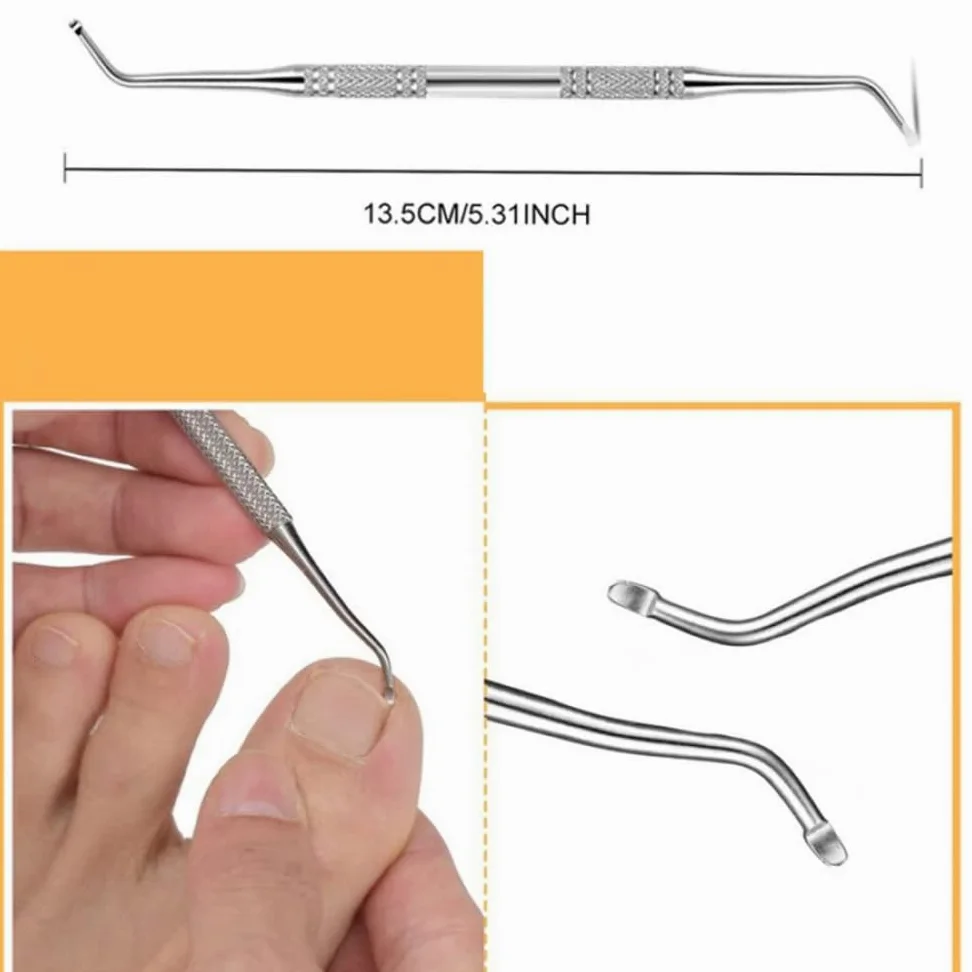 8 szt. Zestaw obcinaczy do paznokci Obcinacz do paznokci ze stali nierdzewnej Grube wrastające paznokcie u stóp Heavy Duty Precyzyjne nożyczki do paznokci Cut Nail Tool, 1 zestaw