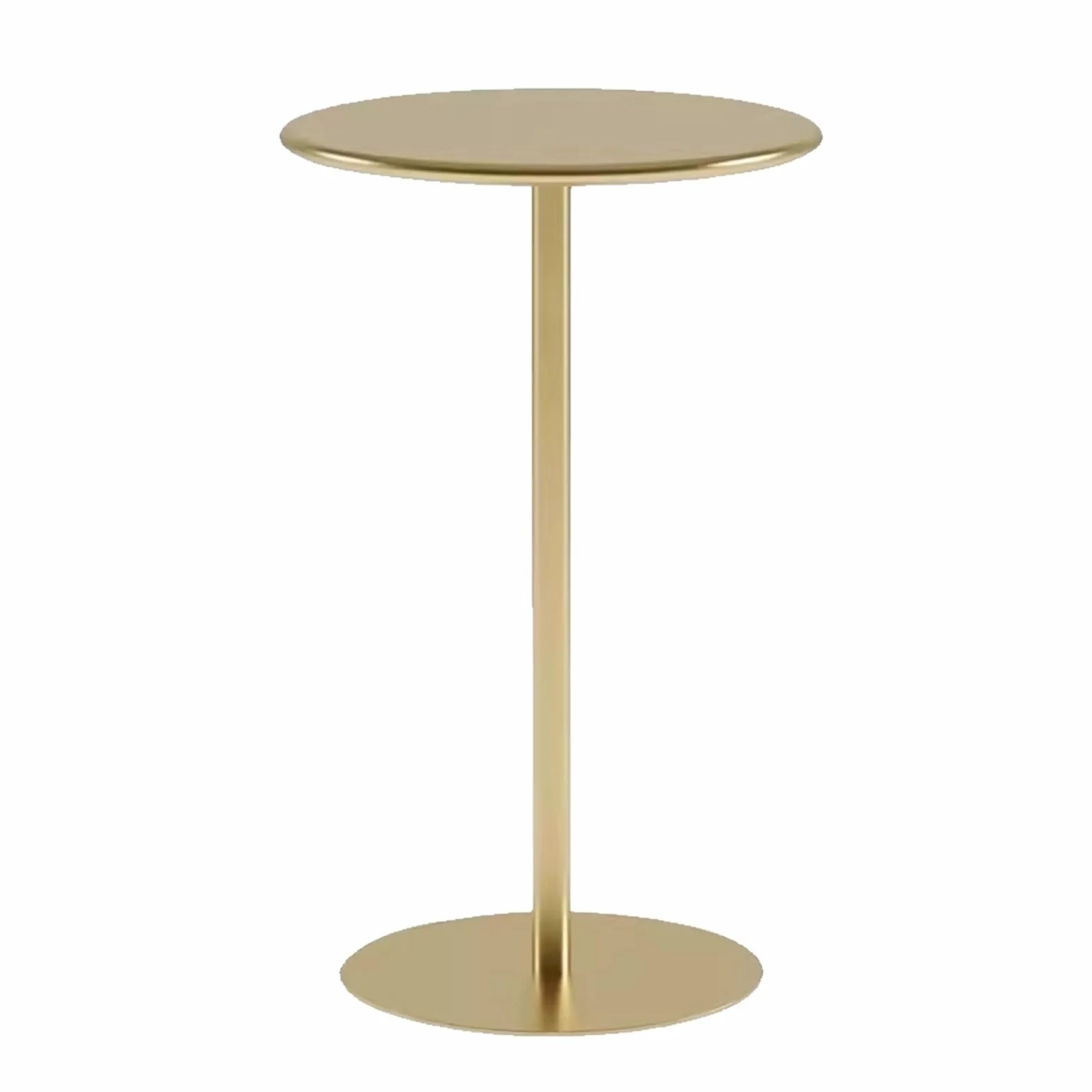 Metalowy stolik koktajlowy 60x60x72 cm biały czarny złoty