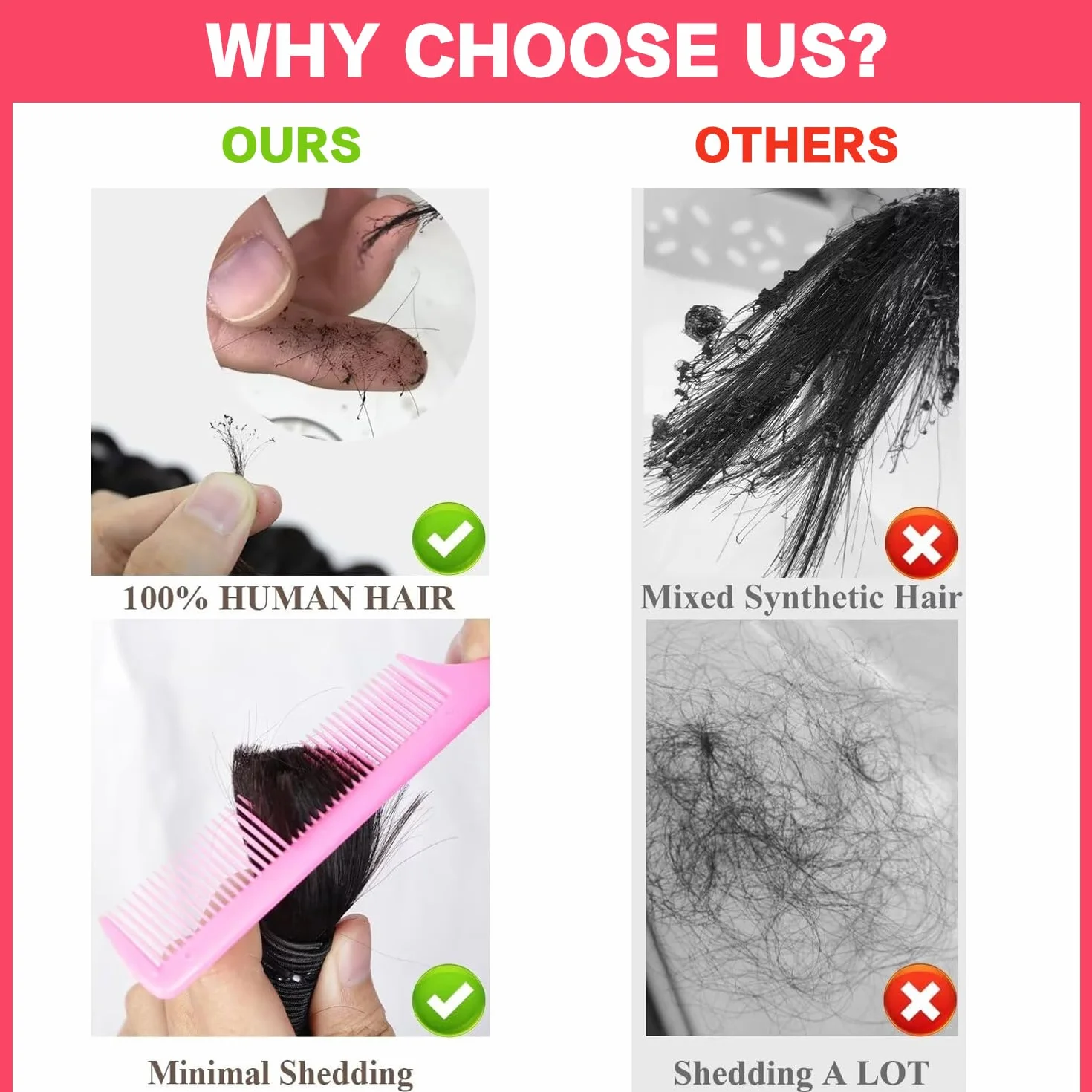 Human Braiding Hair Water Wave Human Hair Brazilian Curly Boho Hair for Braiding No Weft for Boho Braids Human Hair Natural color Wet and Wavy for Extensions Knotless Braids (16 inch/50g)