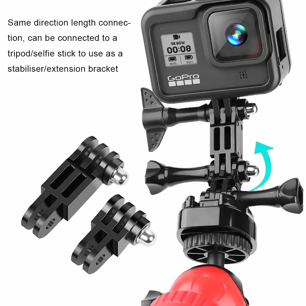 Kamera sportowa regulowane ramię obrotowe, ramię przedłużające do GoPro, adapter montażowy do GoPro, regulowane ramię przedłużające, adapter do montażu rowerowego do kamery Gopro