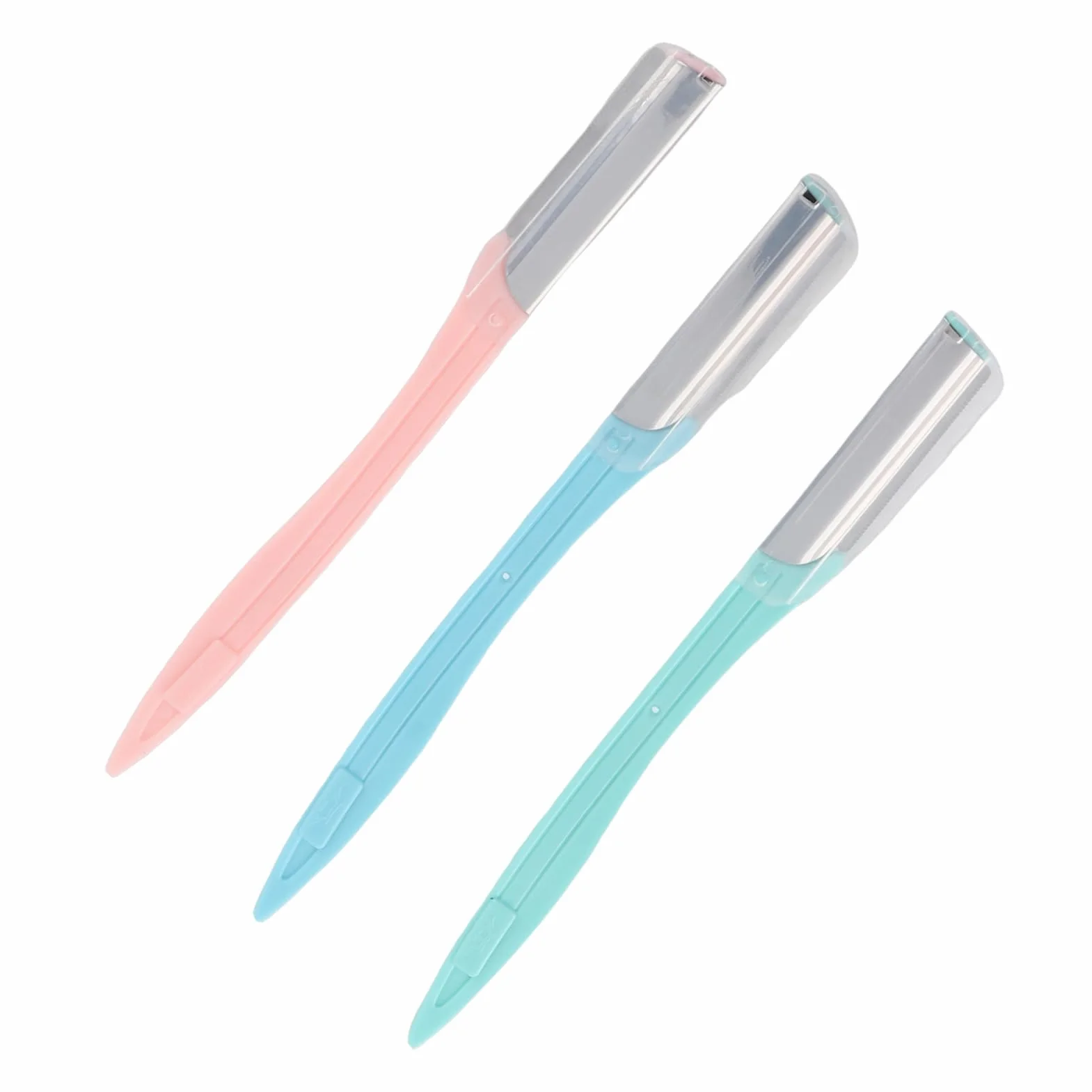3 Szt. Golarki do Brwi, Shaper Cheek do Usuwania Owłosienia Twarzy Peach Fuzz Shaver, dla Kobiet i Mężczyzn