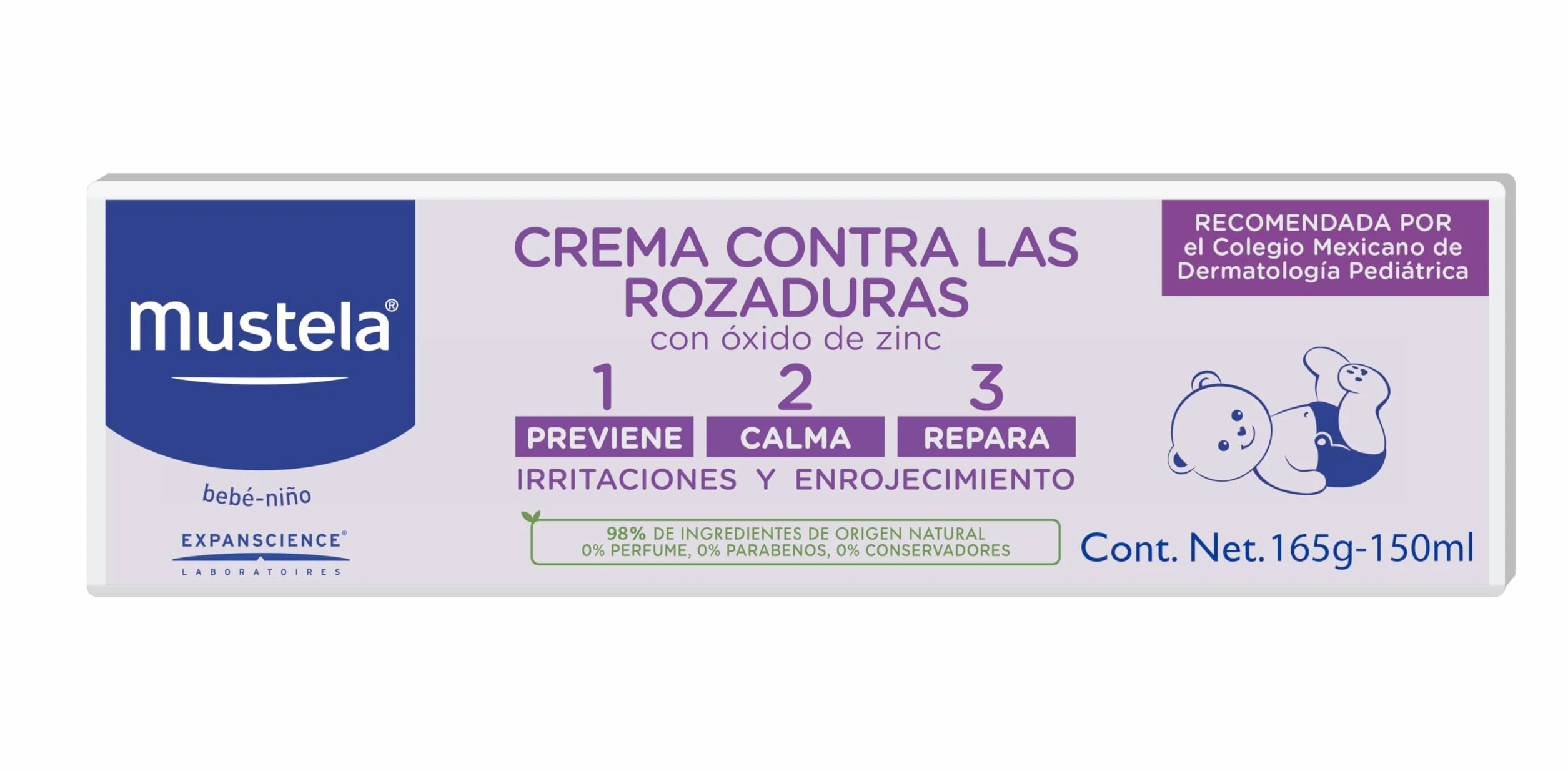 Mustela Bebe 1-2-3 Krem Przeciw Odparzeniom, 150 ml