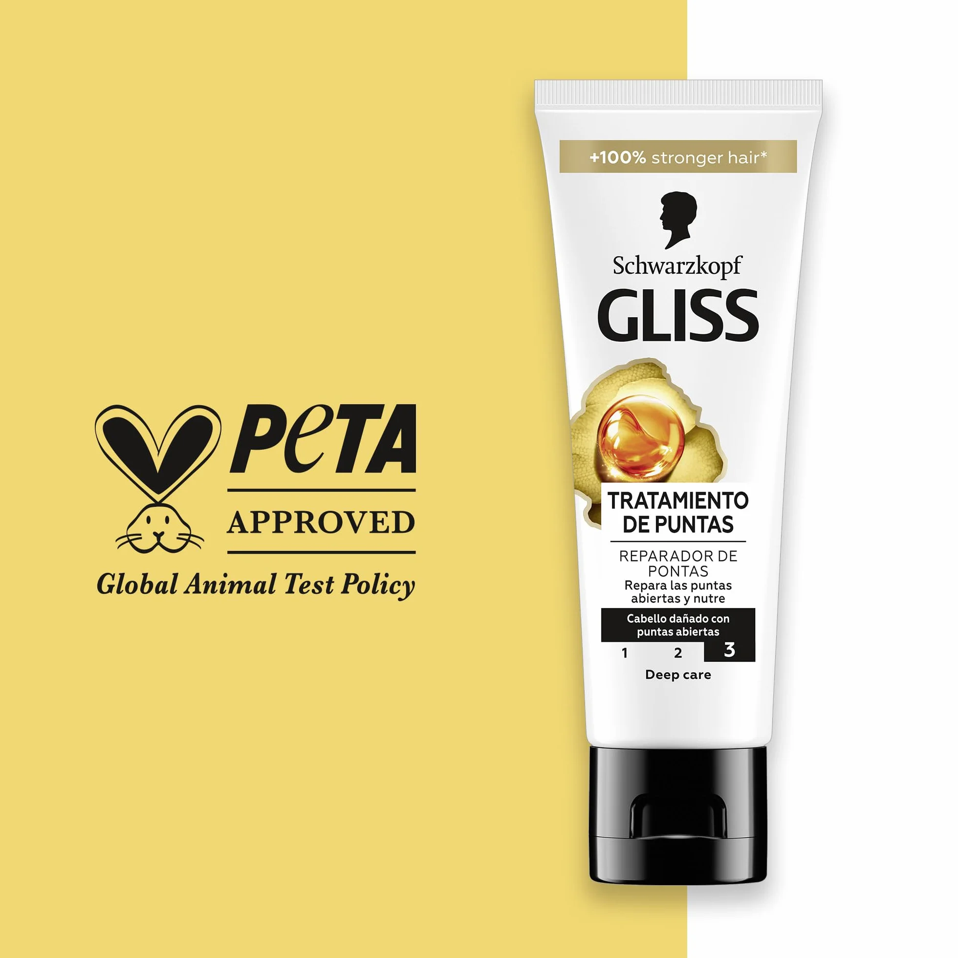 Gliss Oil Nutritive Repair Tips Leczenie (50 ml), odnawianie z rozdwojonymi końcami płynną keratyną, odżywcze serum do włosów suchych i zniszczonych