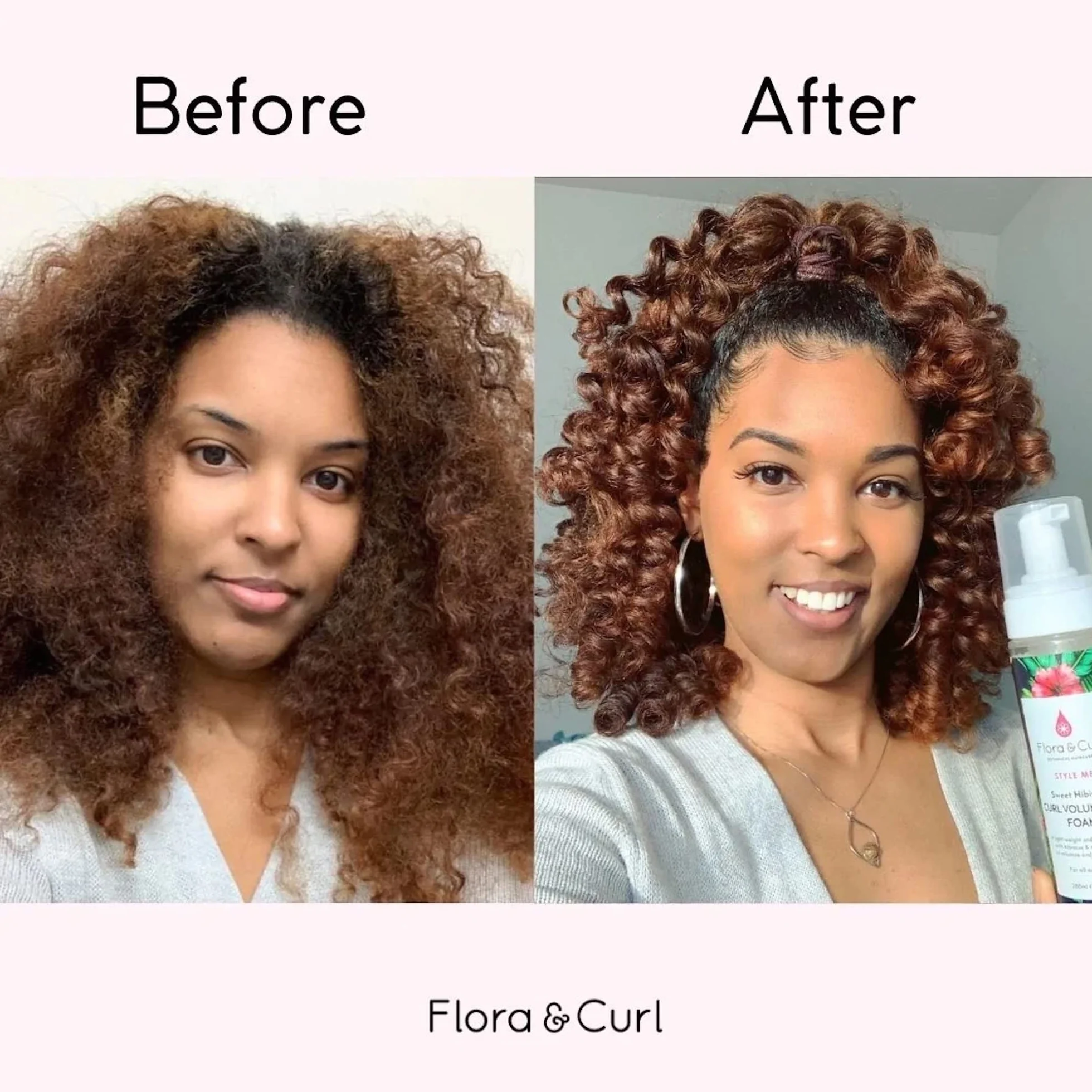 Sweet hibiscus curl volumizing foam 200ml