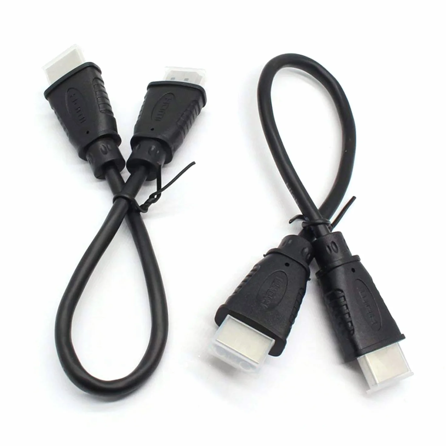Zestaw 2 kabli HDMI 4K Ultra High Speed 0,25 m, OD 5,0 mm