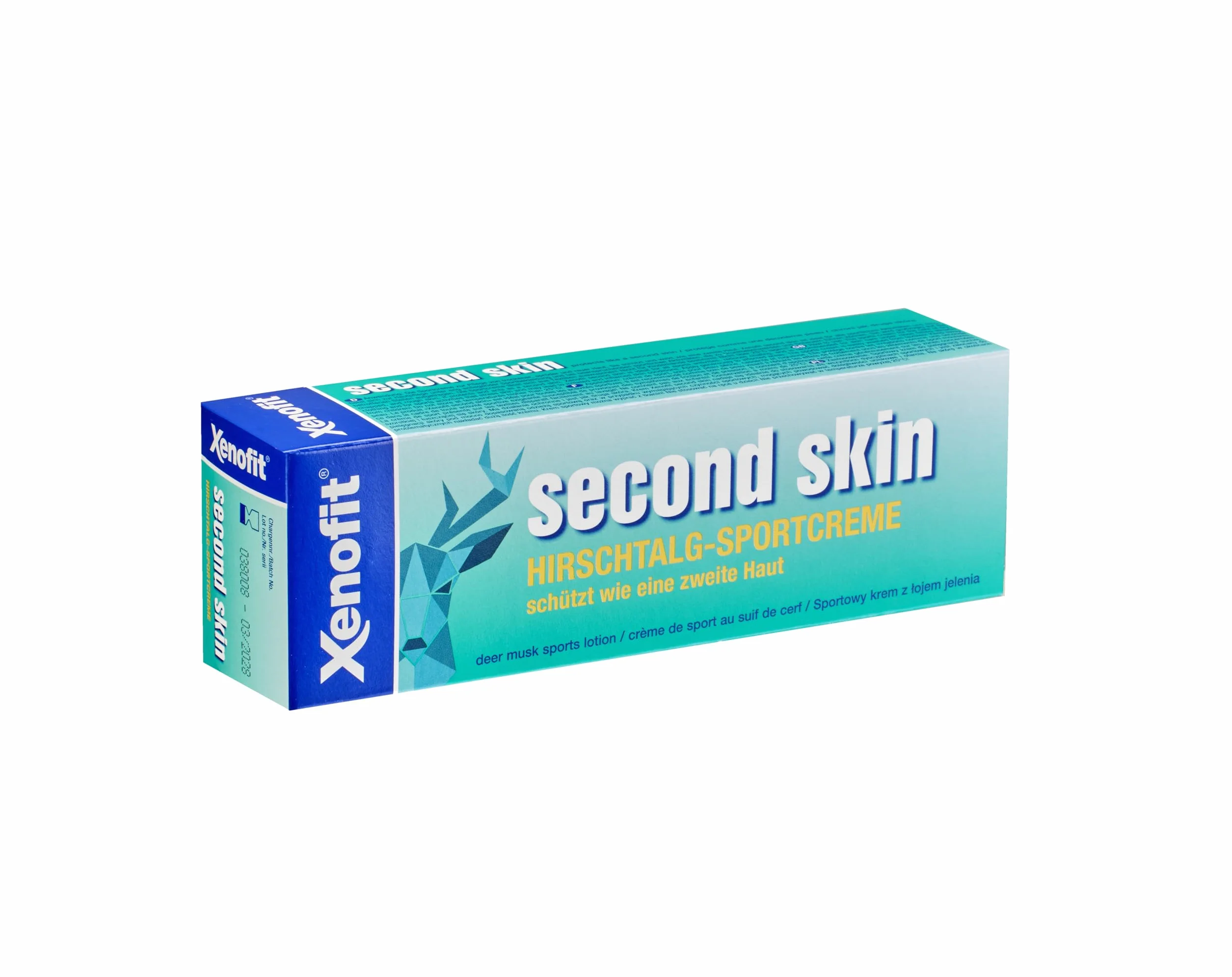 Xenofit Second Skin Hirschtalg-Sportcreme, 125 ml Kremowa
