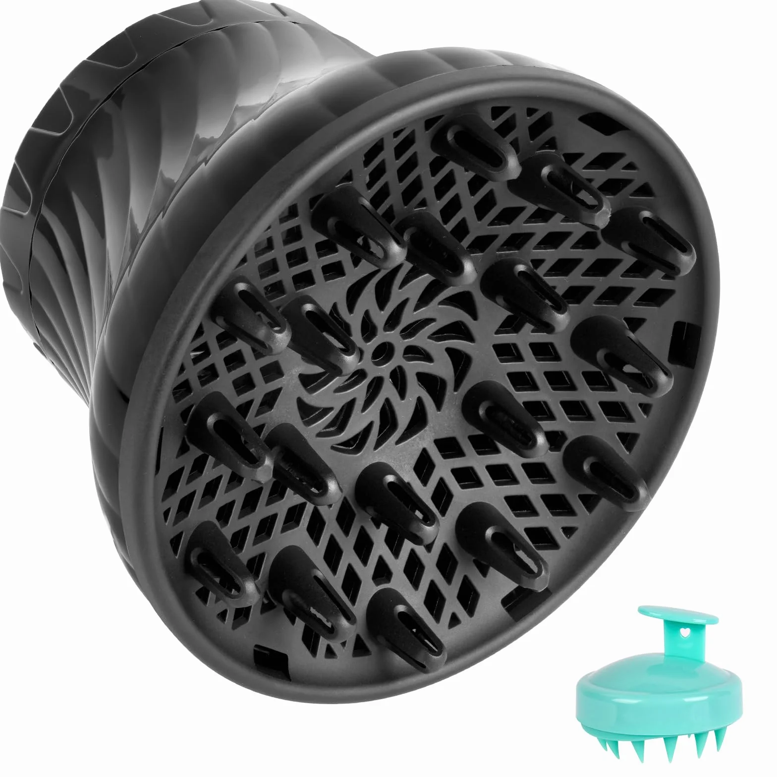 Flintronic Uniwersalny Dyfuzor do Włosów, Załączka Dyfuzora do Suszarki do Włosów, Regulowany Dyfuzor do Suszarki do Włosów dla Włosów Falastych i Naturalnych, Nadaje się do Suszarek do Włosów o