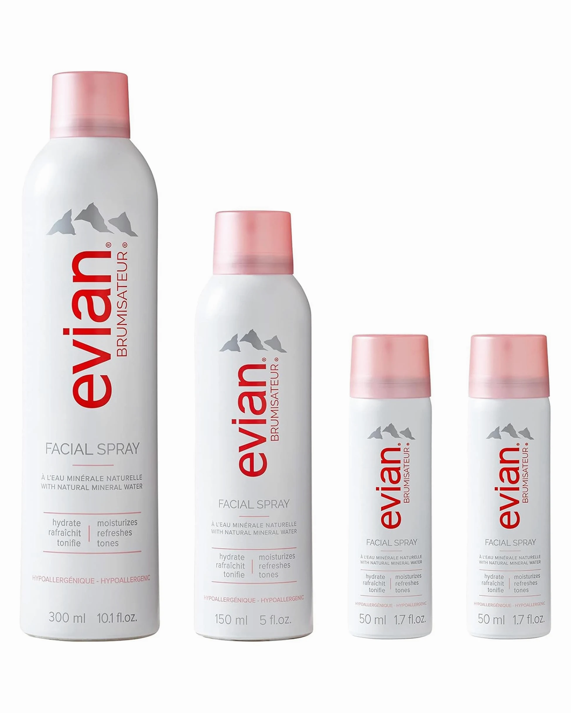 Evian spray do twarzy 24/7 zestaw