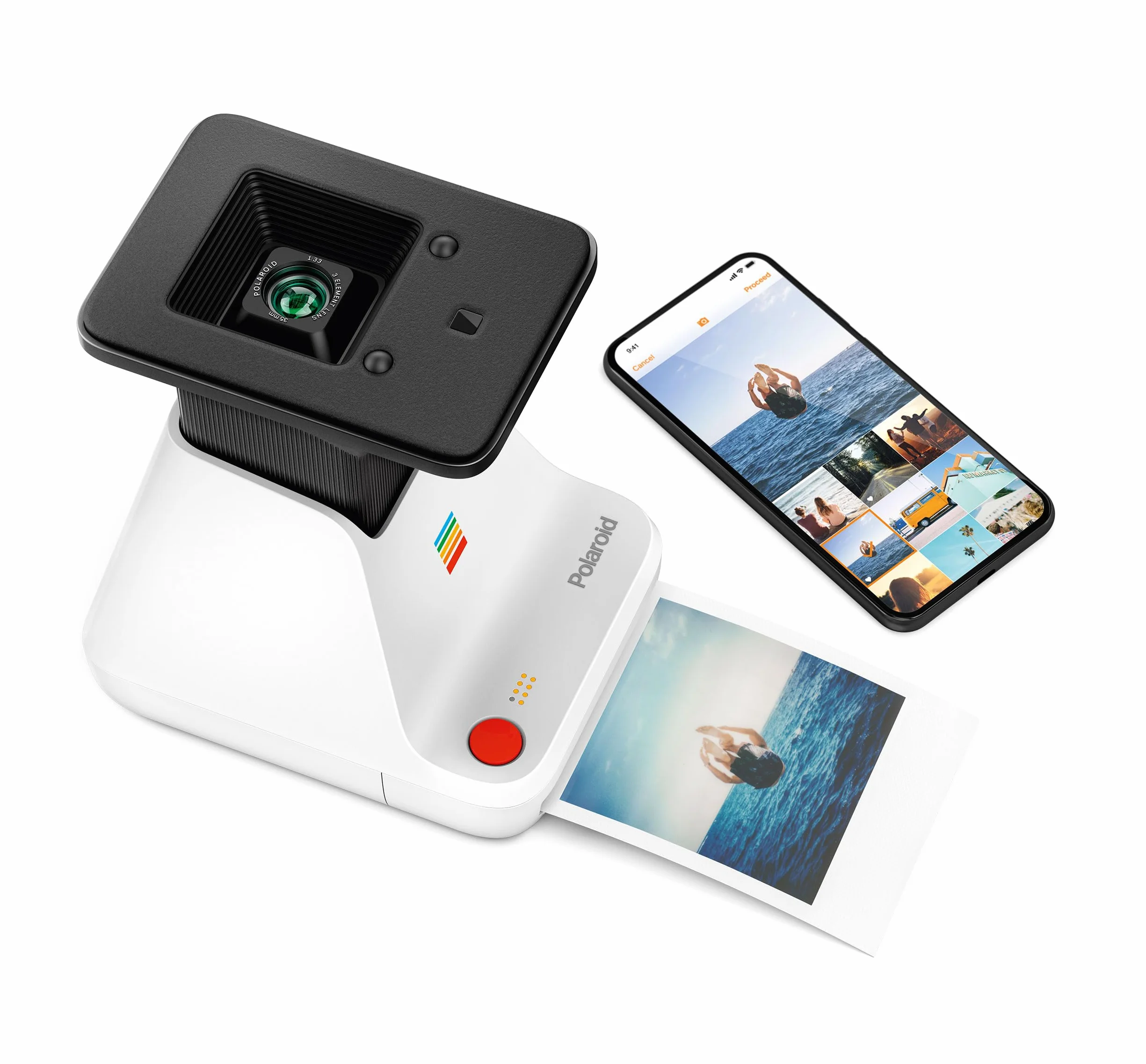 Polaroid Lab drukarka natychmiastowa - biała - 9019