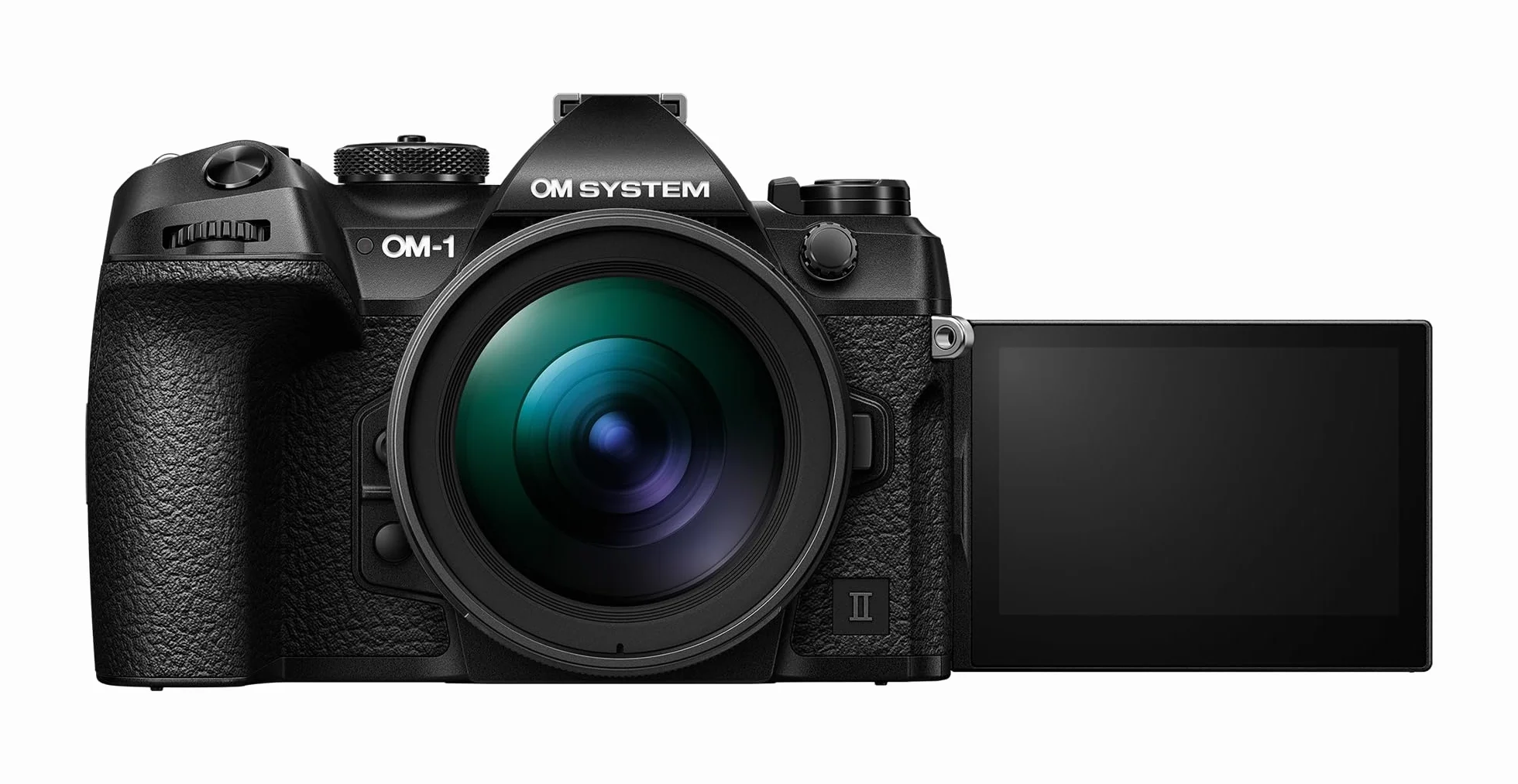 OM SYSTEM OM-1 Mark II Aparat fotograficzny z systemem Micro Four Thirds,matrycą BSI o rozdzielczości 20 MP,5-osiową stabilizacją obrazu, kolor czarny,z obiektywem M.Zuiko Digital 12-40 mm f2.8 PRO II