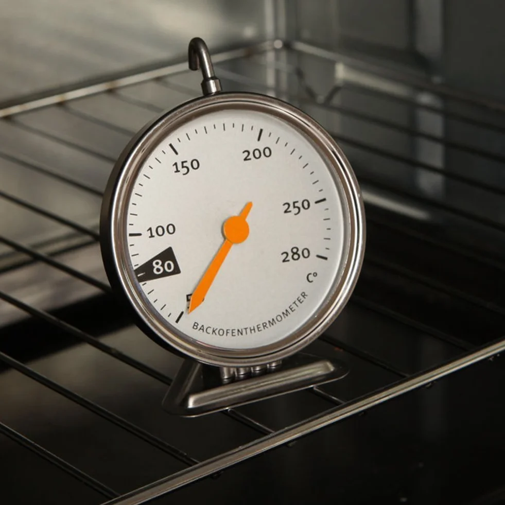 Termometr do piekarnika ze stali nierdzewnej 50-280°C 90x70x19 mm