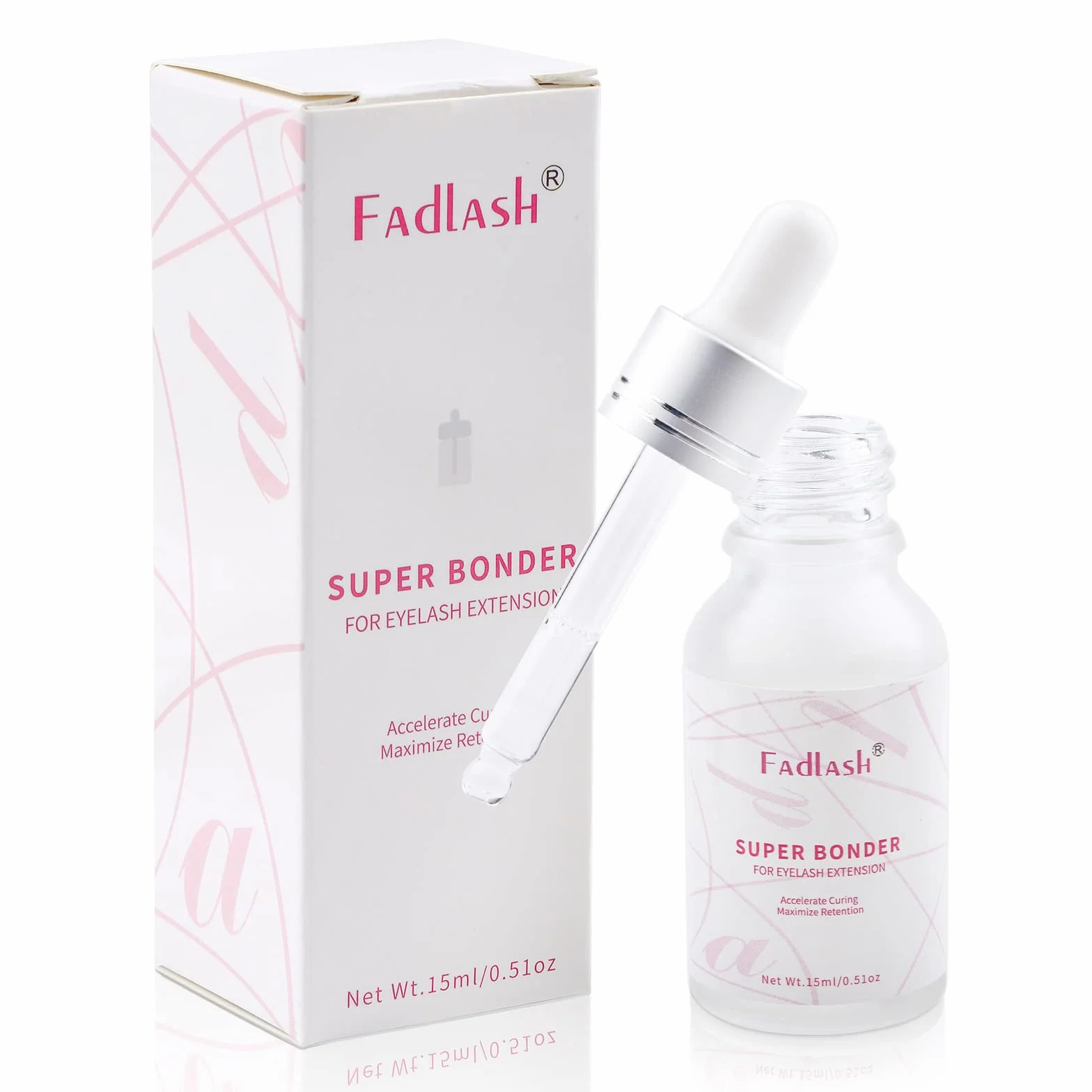 FADLASH Lash Bonder do przedłużania rzęs Lash Extension Sealant Glue Accelerator for Better Bond Eyelash Extension Bonder Sealer Redukuje podrażnienia Zwiększa retencję rzęs nawet o 30%