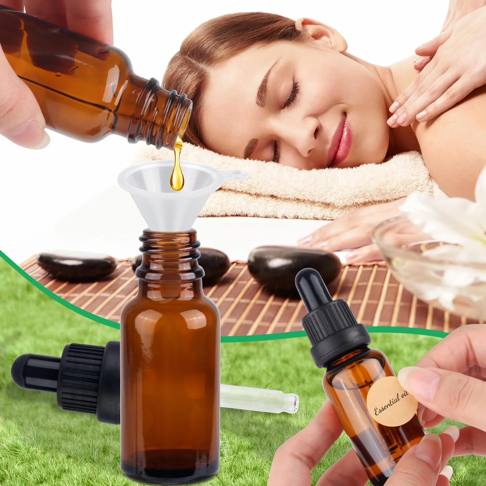 10 sztuk z pipetą 20 ml, brązowe butelki, kroplomierz 20 ml, apteczna butelka z kroplomierzem, pipeta do olejków eterycznych, perfumy, roztwory