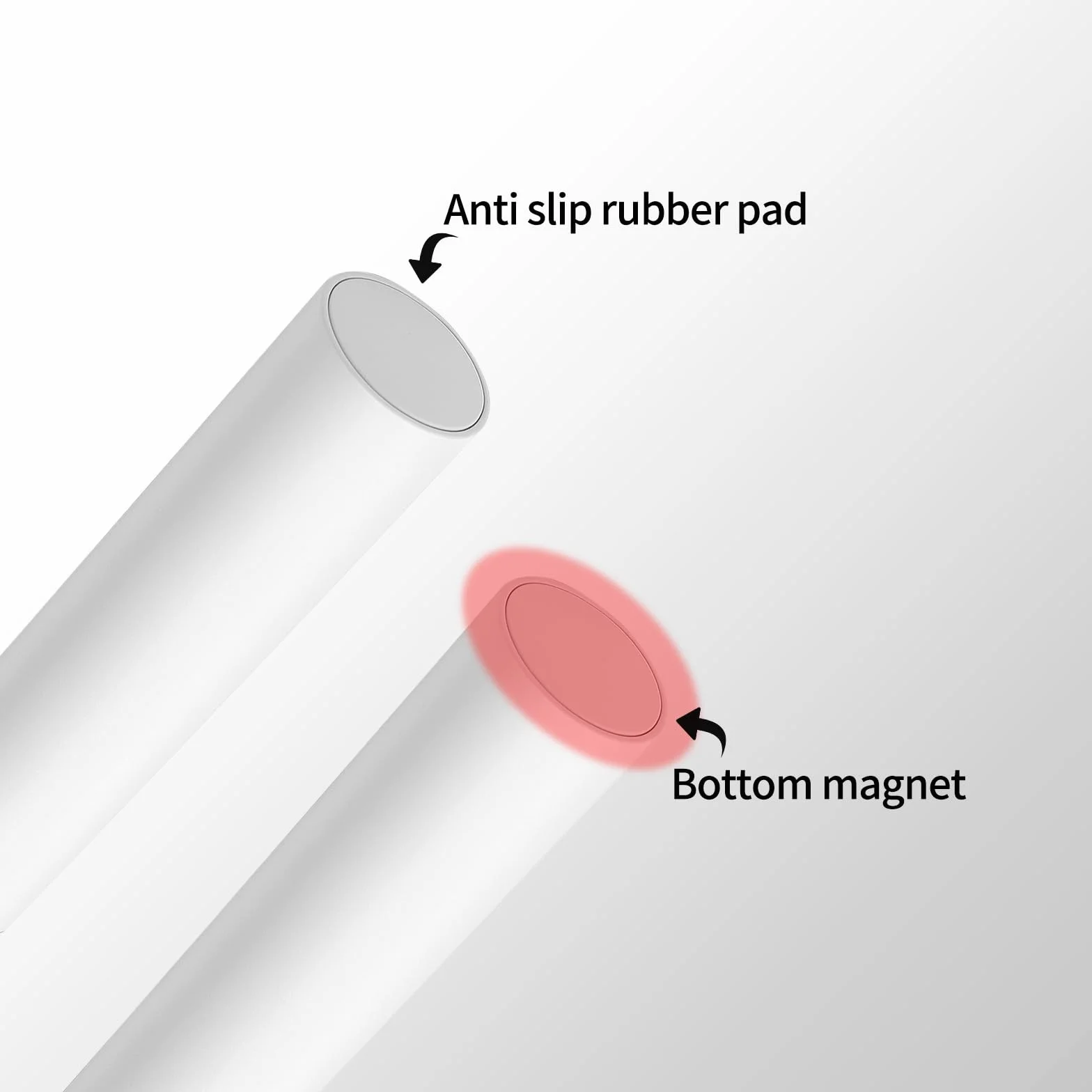Magnetyczny uchwyt GPU – biały M (50–80 mm), regulowany uchwyt na kartę graficzną z zabezpieczeniem przed zwisaniem, silikonowe nakładki, korpus aluminiowy