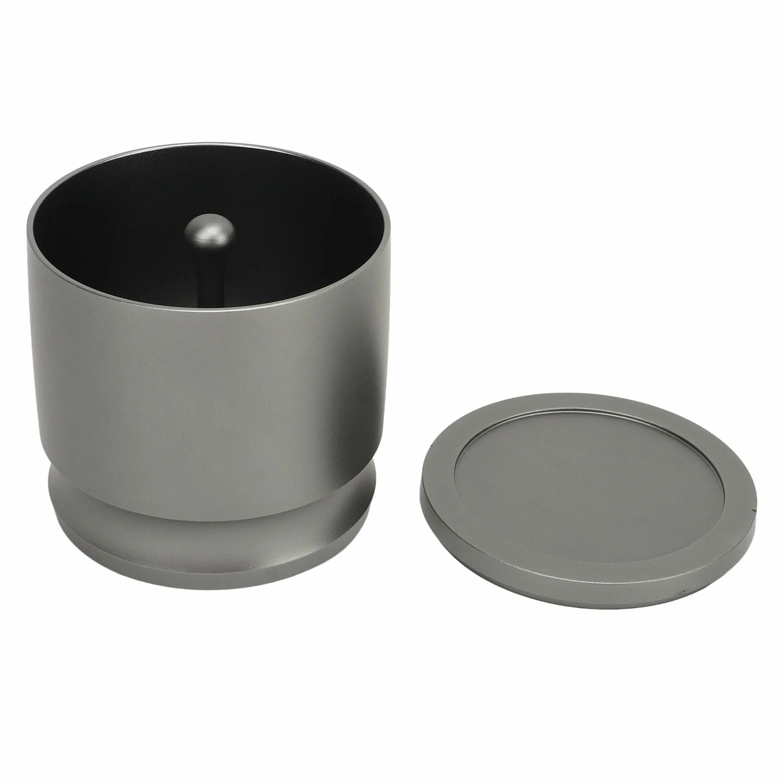 Shaker 58 Mm ze ślepym Pojemnikiem na kawę Espresso, Prasa z Pierścieniami Dozującymi kawę, Chwytak do Kawy Zapobiegający Lataniu ze Stopu Aluminium, Akcesoria do Przygotowywania