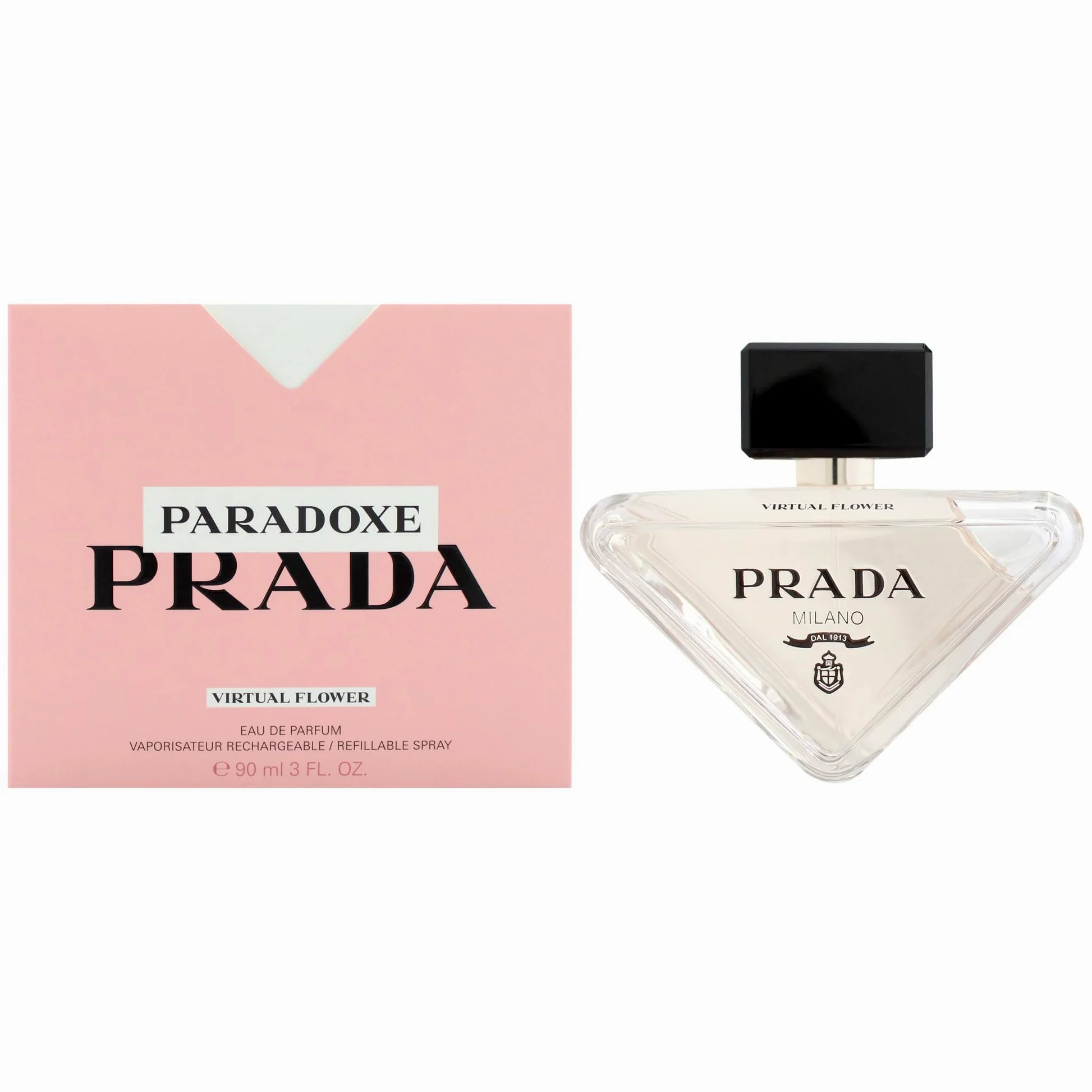 Woda perfumowana Prada Paradoxe Virtual Flower w sprayu, 85 ml, do wielokrotnego napełniania