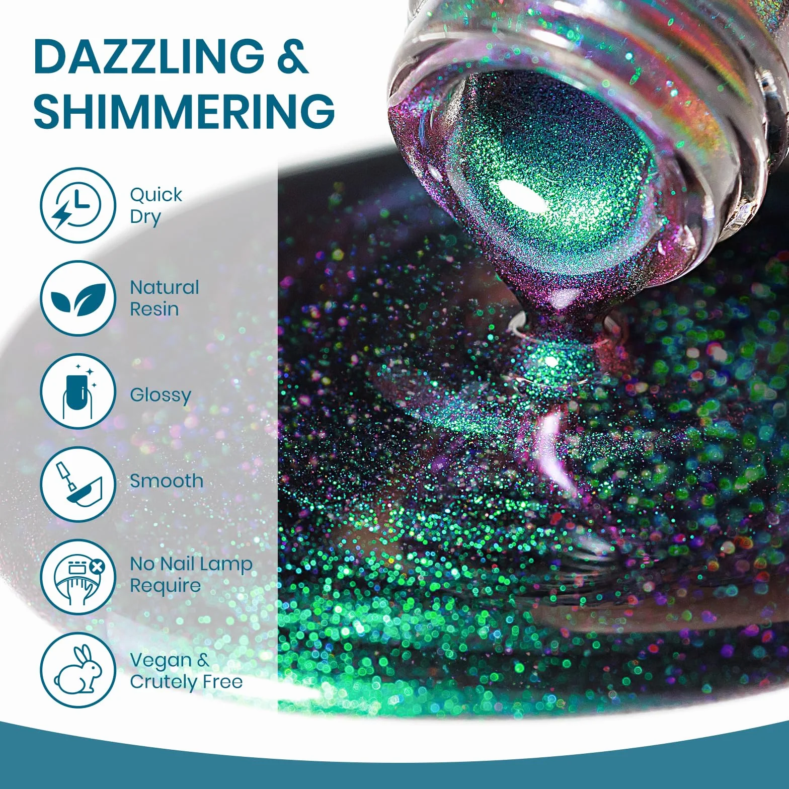 SUPWEE Cat Eye lakier do paznokci magnetyczny 16ML szybkoschnący bez lampy UV holograficzny