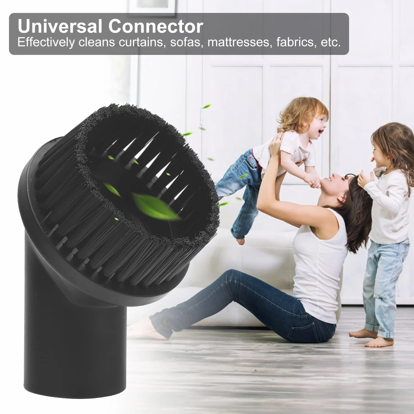 TNSLAND 2 sztuki szczotka do odkurzacza 35mm, uniwersalna końcówka do odkurzacza, akcesoria do odkurzaczy dla Miele, Kärcher, Bosch, Panasonic, Samsung i innych marek