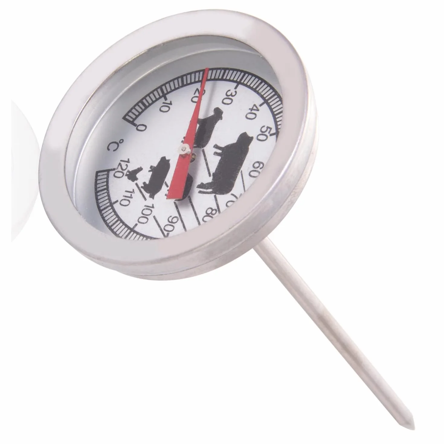Wenco termometr analogowy do pieczenia 11 cm stal nierdzewna srebrny