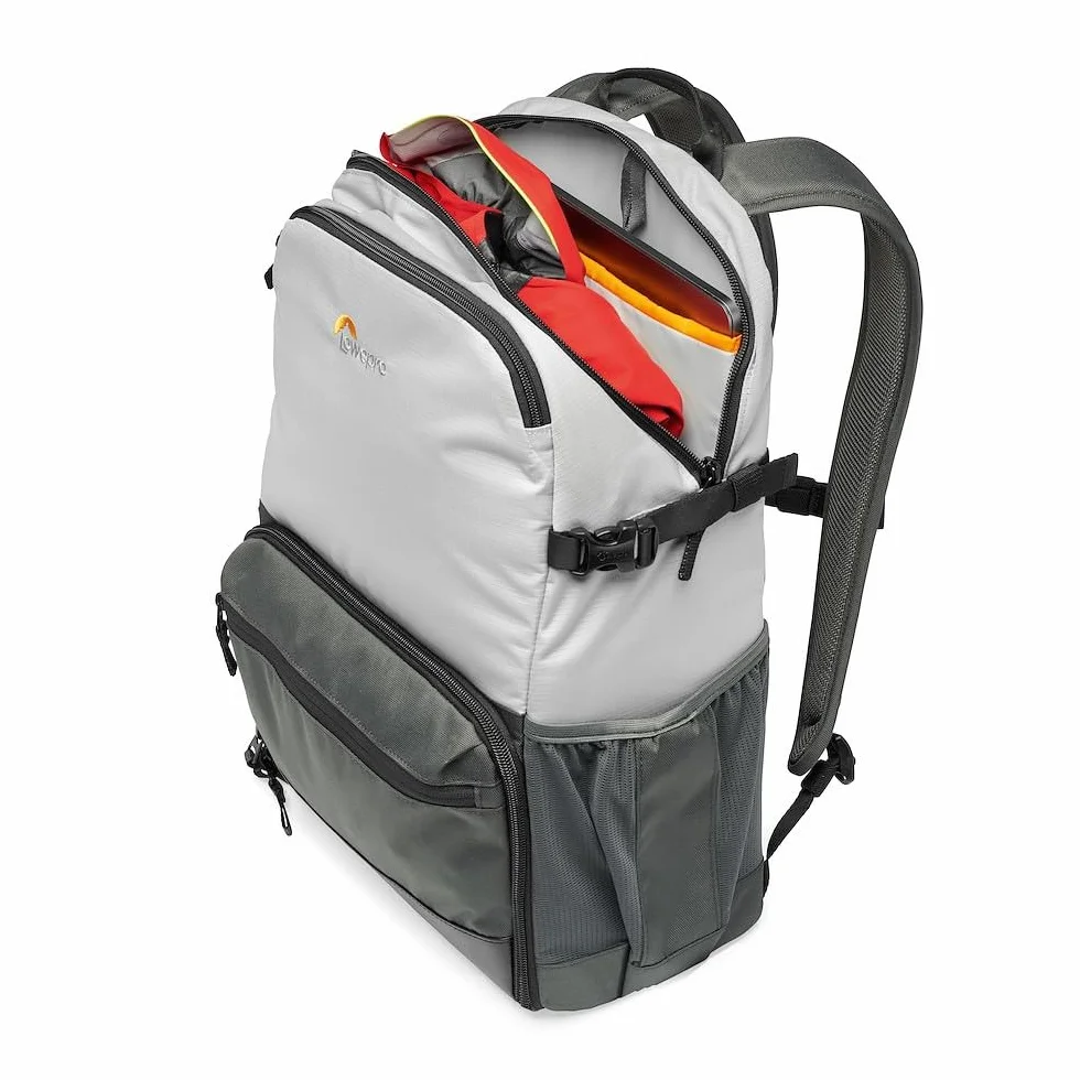 Lowepro Plecak fotograficzny LP37238-PWW Truckee BP 250 LX Outdoor, do tabletu 15”, dla kompaktowych aparatów Sony, Canon, Nikon, z 1-2 obiektywami, gimbalem, dronem, DJI, Osmo, Mavic, jasnoszary