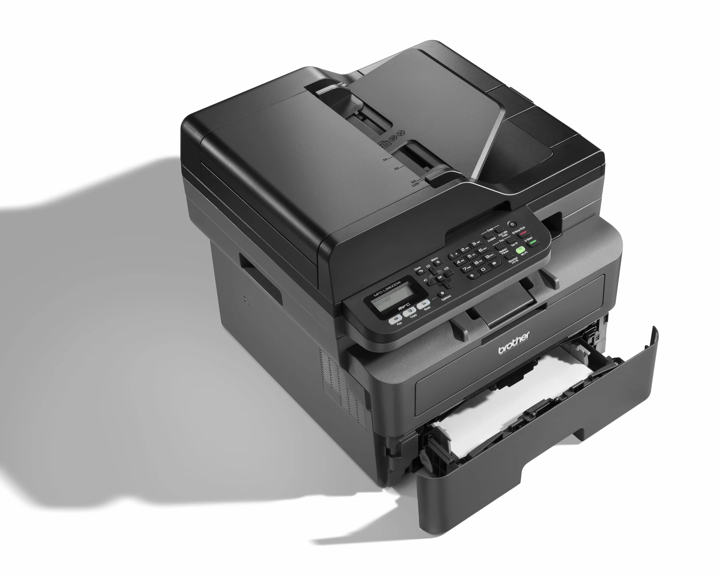 Brother MFCL2800DW, monochromatyczne urządzenie wielofunkcyjne WiFi z faksem, automatyczne drukowanie dwustronne i 50 arkuszy ADF