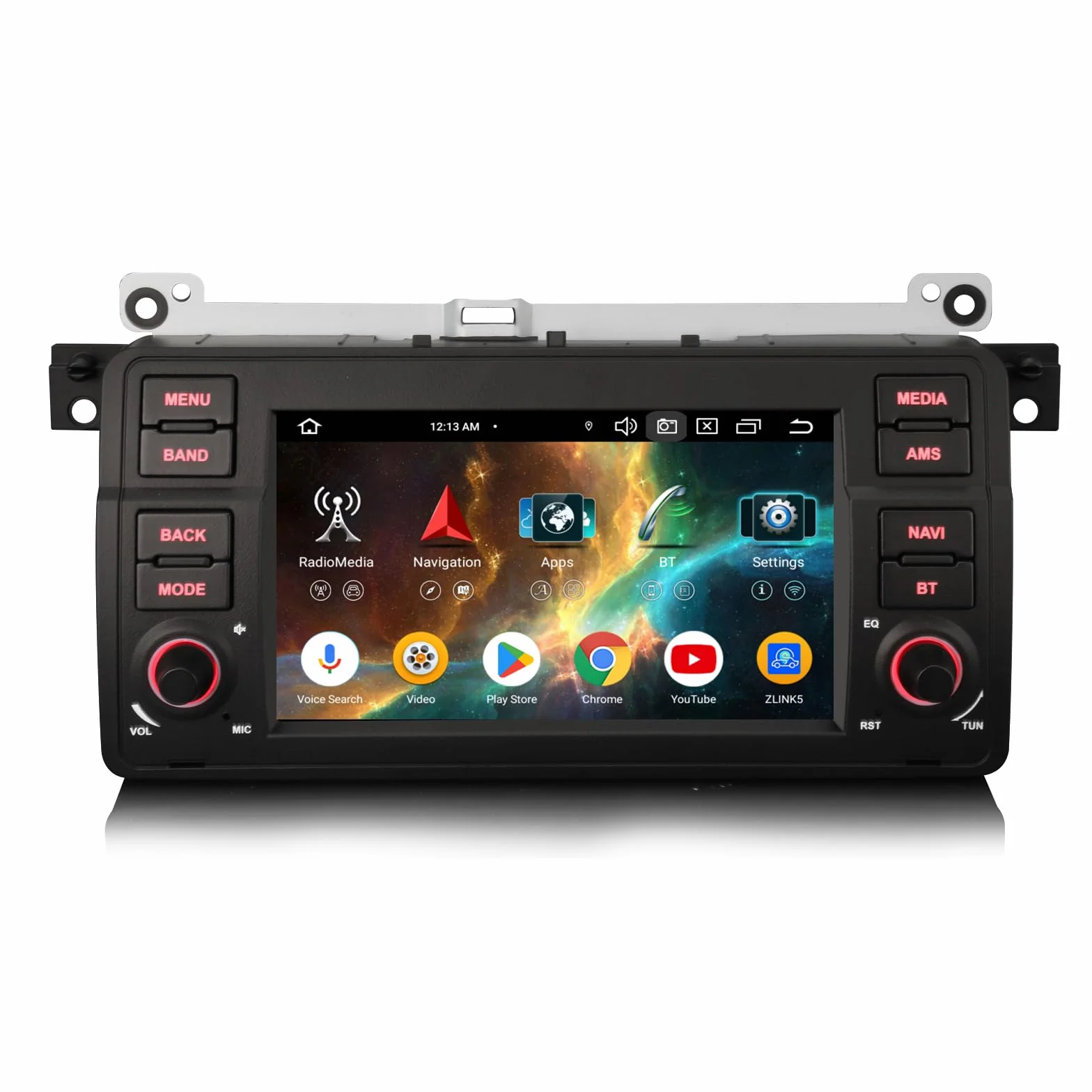 Erisin Osiem rdzeni 4 GB + 64 GB Android 14 radio samochodowe do BMW serii 3 E46 316 320 MG ZT Rover 75 z nawigacją GPS, obsługuje bezprzewodowe CarPlay Android Auto WiFi 4G Bluetooth 5.0 USB DSP DAB+