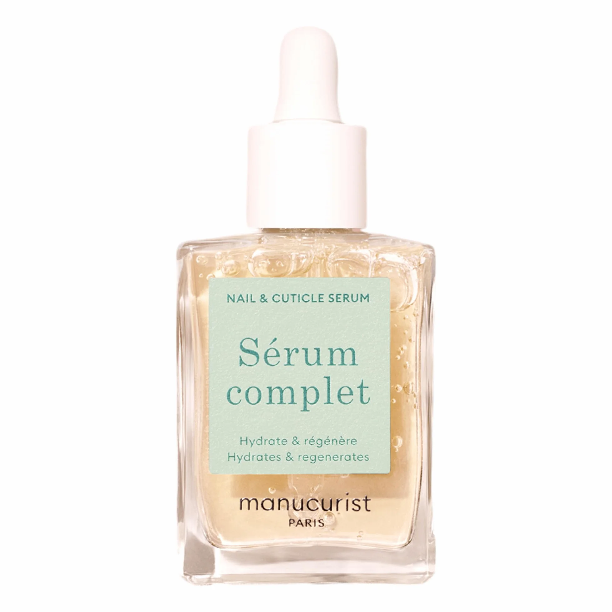 Manucurist Kompletne serum dla uszkodzonych paznokci i skórek, nawilża i regeneruje łamiące się paznokcie, nietłusta żelowa tekstura, 86,5% biologicznego pochodzenia