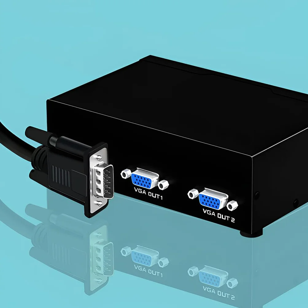 Retoo Kabel DVI-I na VGA Dual Link 24+5 pin do VGA Adapter Wtyk DVI Kabel Przewód do Monitora PC HDTV DVD Czarny