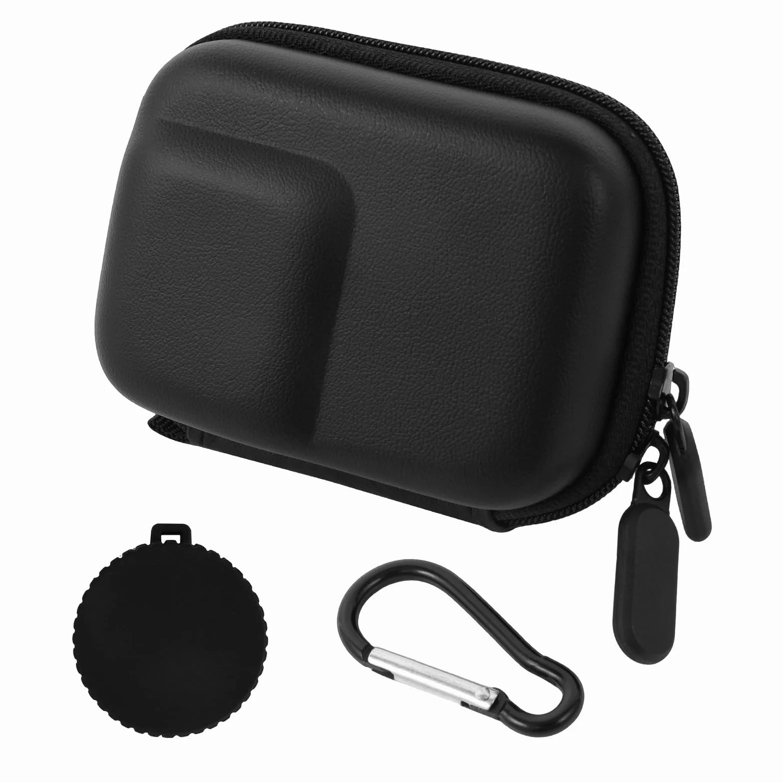 Mini torba do DJI Osmo Action 5 Pro/4/3, czarna twarda obudowa torba podróżna z pokrywą obiektywu, czarna, małe przenośne akcesoria do kamer sportowych