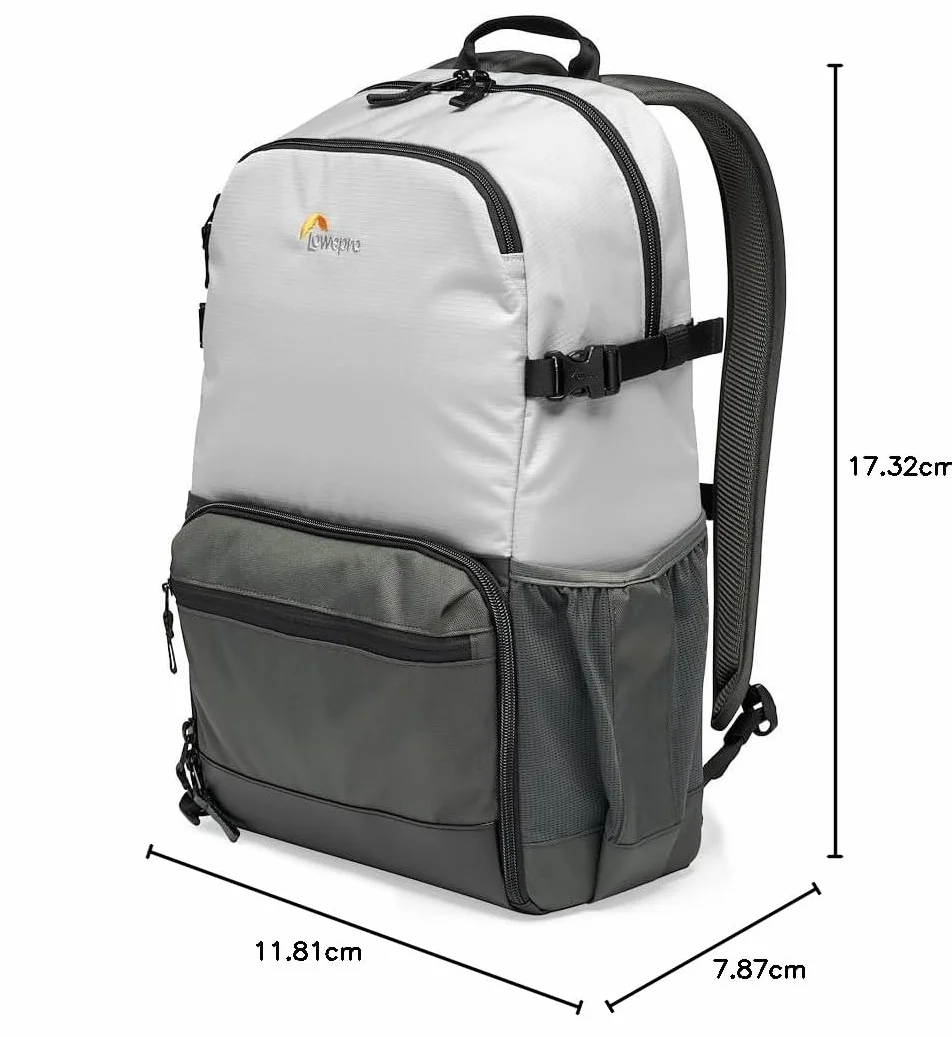 Lowepro Plecak fotograficzny LP37238-PWW Truckee BP 250 LX Outdoor, do tabletu 15”, dla kompaktowych aparatów Sony, Canon, Nikon, z 1-2 obiektywami, gimbalem, dronem, DJI, Osmo, Mavic, jasnoszary