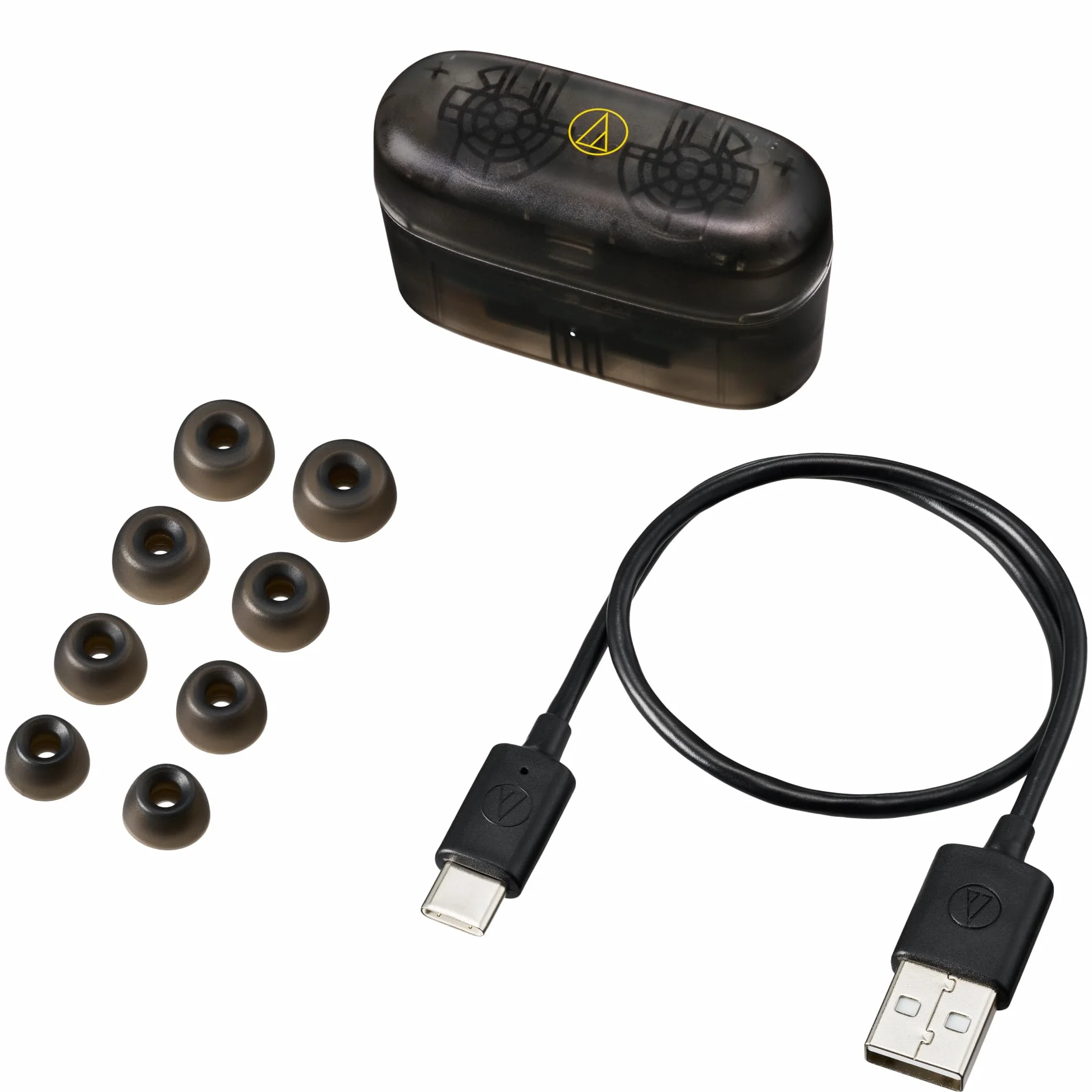 Audio-Technica Słuchawki bezprzewodowe ATH-CKS30TW+ (przezroczyste czarne)