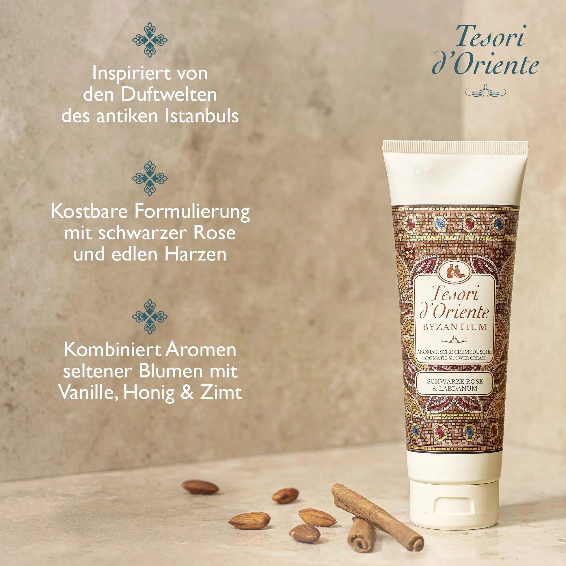 TESORI D'ORIENTE Zestaw upominkowy pod prysznic 3 x 75 ml Ayurveda Persian Dream Bizantium