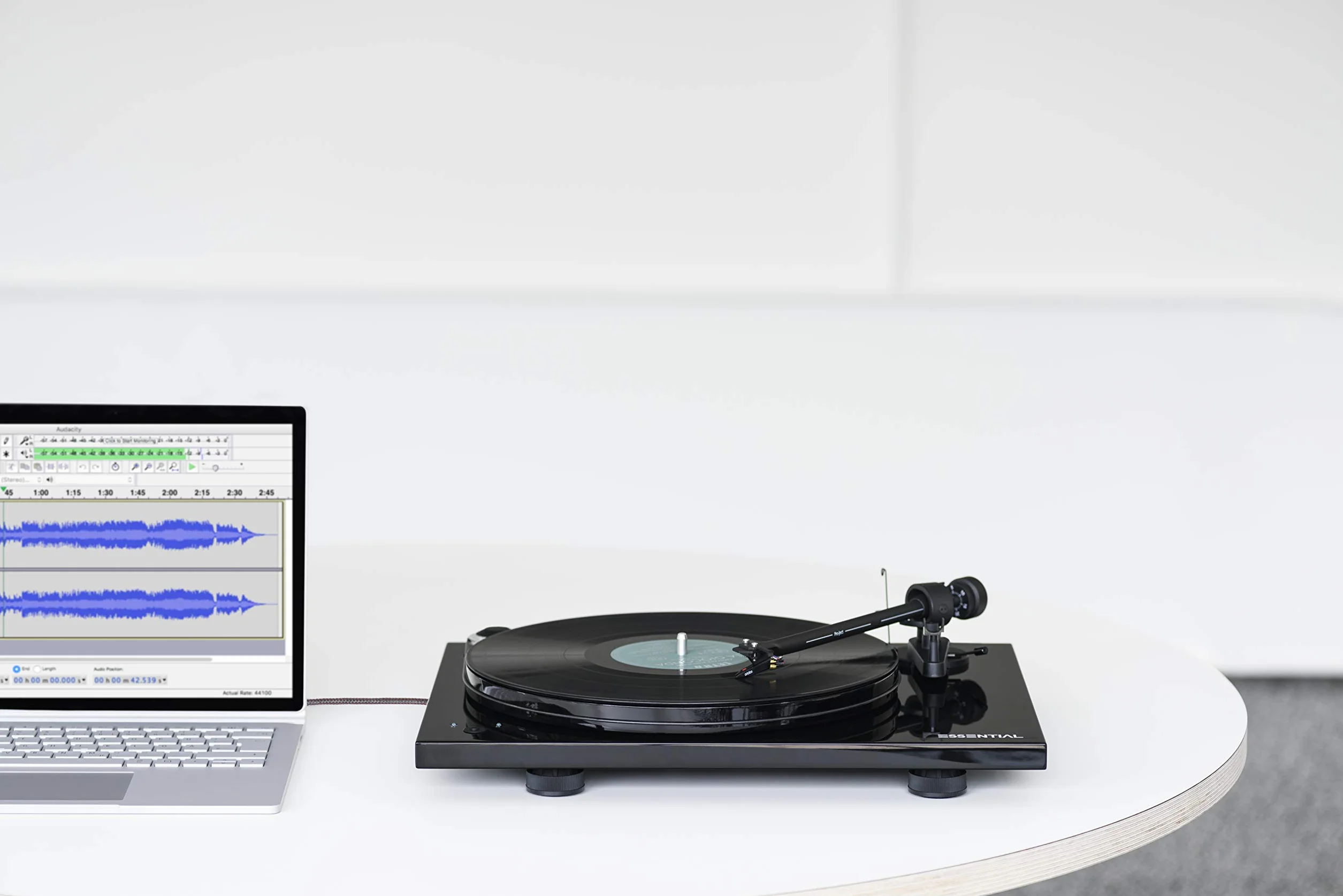 Pro-Ject Essential III Recordmaster Gramofon, Prędkość 33/45 run, Czarny