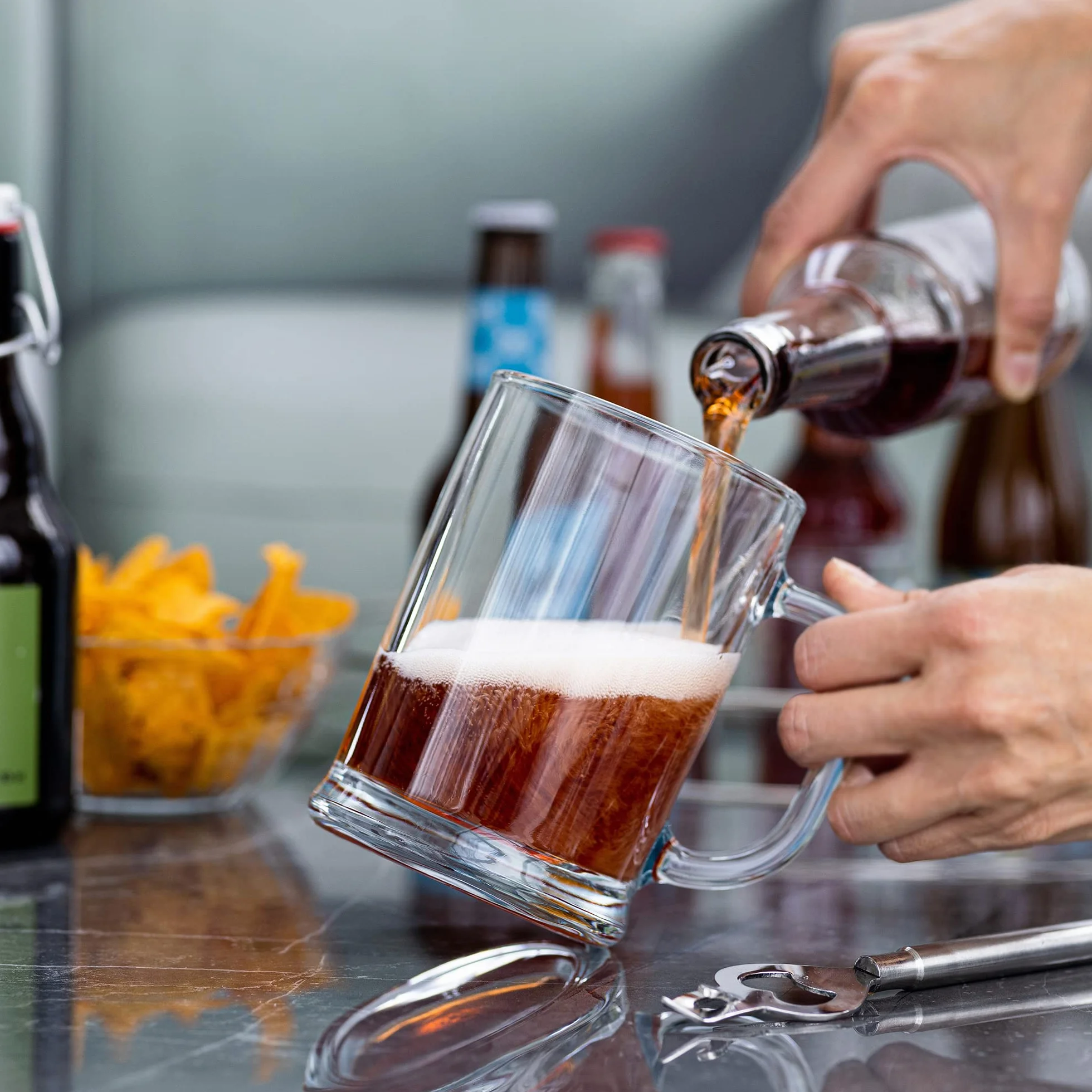 Kufel do Piwa Zestaw 6 Sztuk 500 ml TREND FOR HOME Kolekcja Ulf