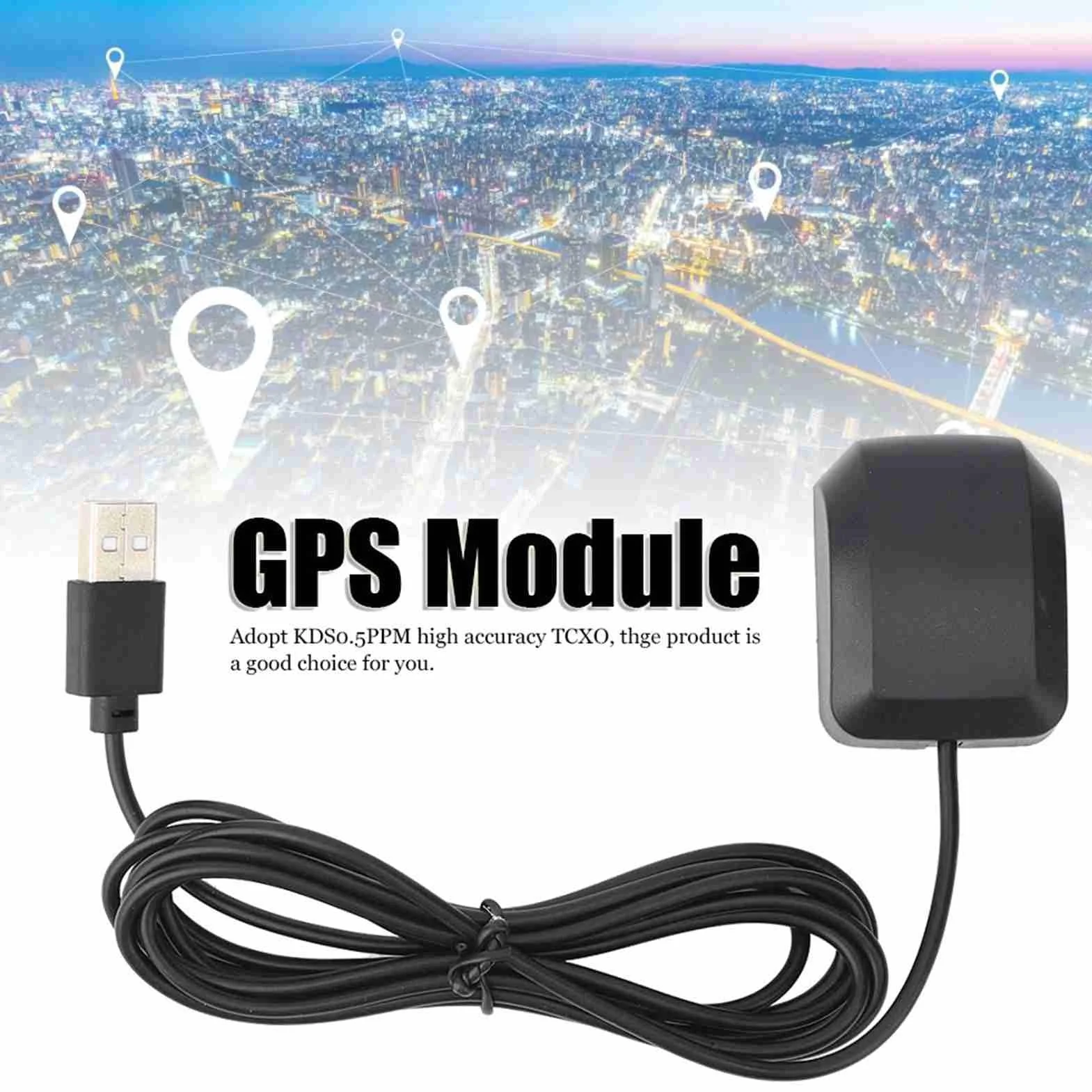 YWBL-WH DC3.3-5V VK-162 Moduł nawigacyjny Interfejs USB Odbiornik GPS Obsługa Earth