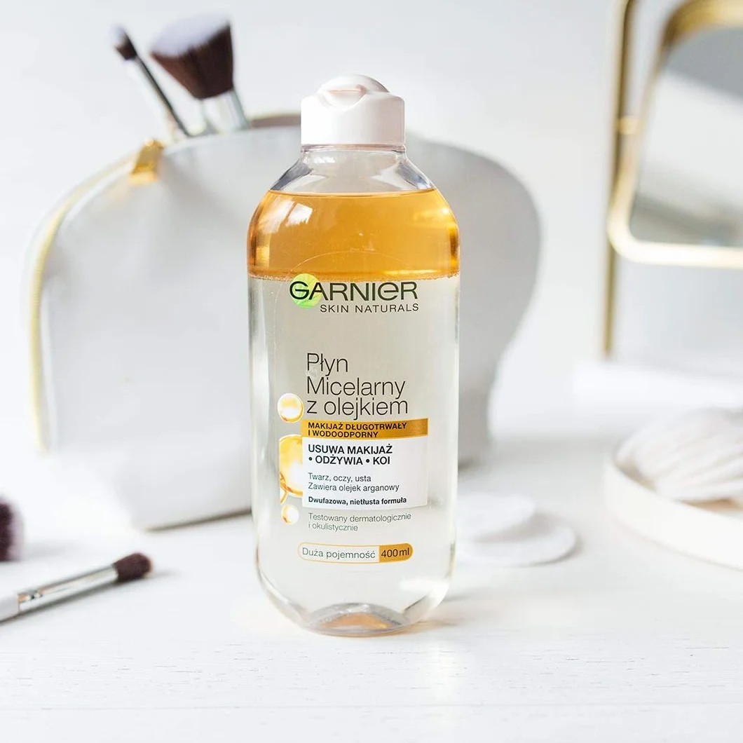 Garnier Skin Naturals Płyn Micelarny z olejkiem arganowym, dwufazowy 400 ml
