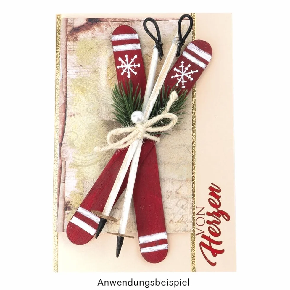 Ideen mit Herz | bardzo szerokie pałeczki drewniane | drewniane szpatułki | szerokie łodygi z drewna | szpatułka do drewna | długość 15 cm | szerokość 1,7 cm | idealna do majsterkowania, woskowania