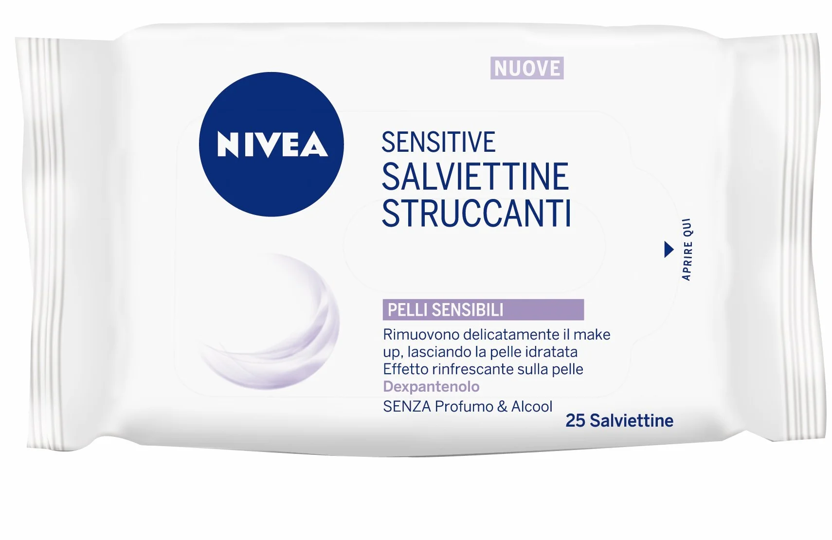 Nivea Visage Cleansing Sensitive Chusteczki do demakijażu 25 Sztuk