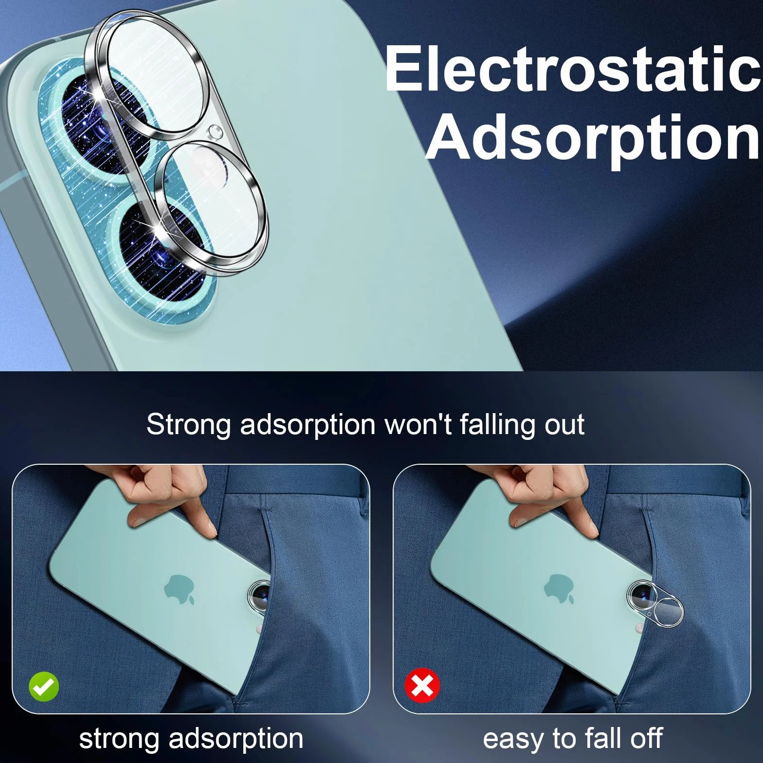 QULLOO Ochrona aparatu do iPhone 17 ze szkła hartowanego, 3 sztuki folii ochronnej na aparat twardość 9H szkło ochronne HD przezroczysta folia na obiektyw chroniąca przed zarysowaniami ochrona aparatu