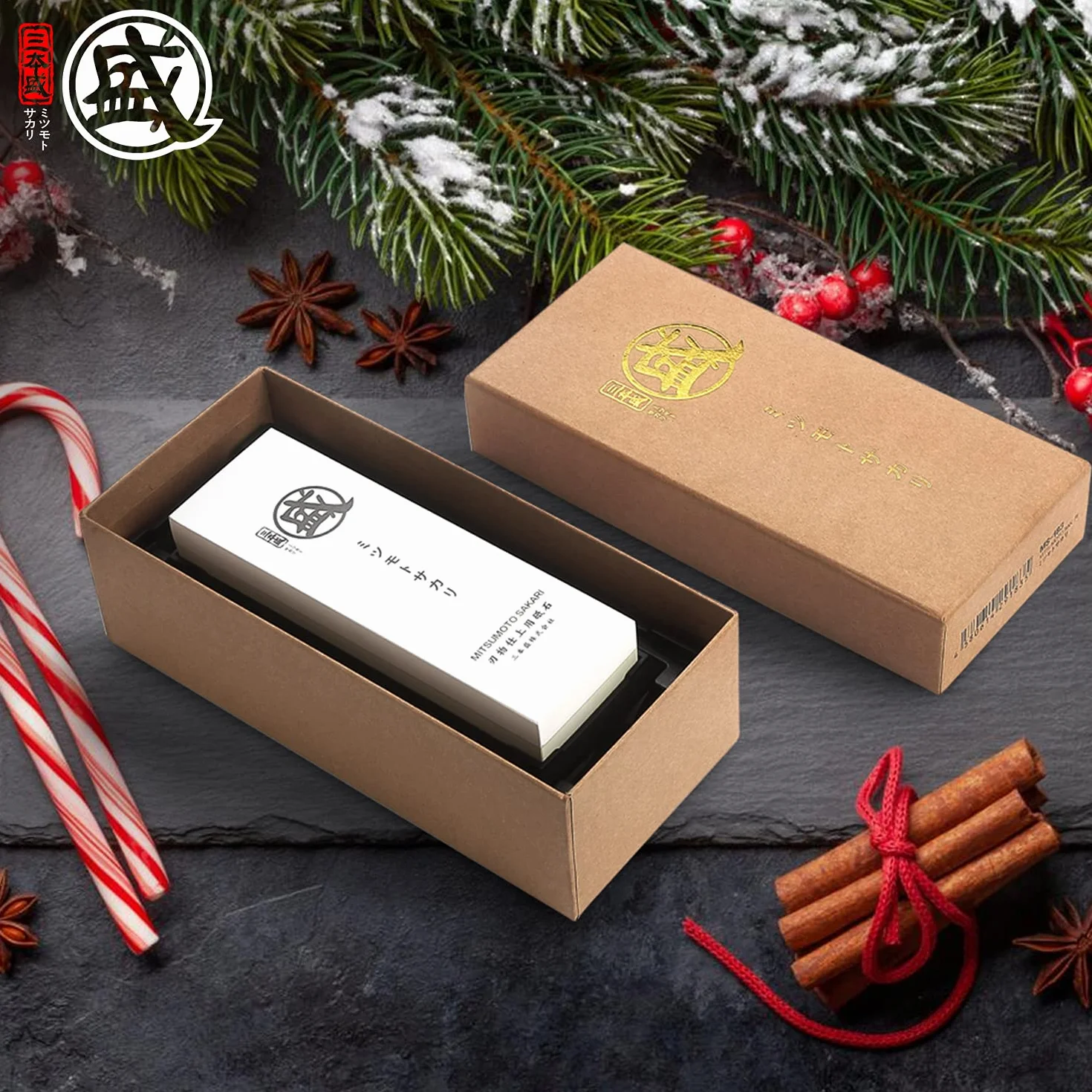 MITSUMOTO SAKARI Japanese Knife Sharpening Stone, Professional Kitchen 1000/3000 Grit Knife Sharpener Stone, Non-Slip Wooden Seat whetstone knife sharpener