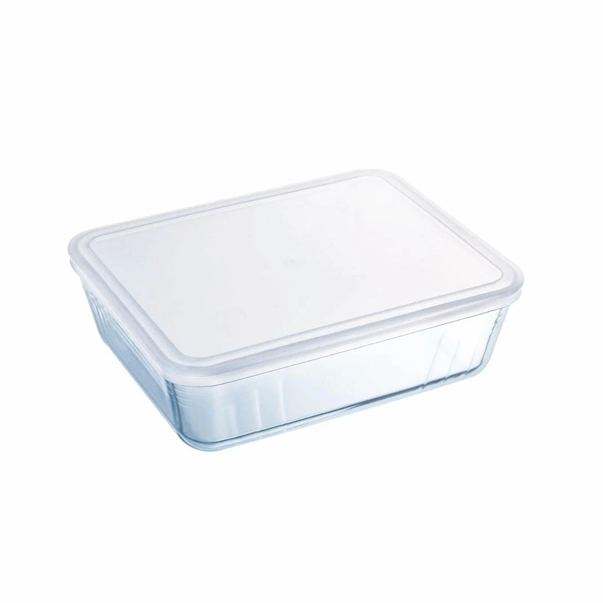 Newell 1041514 3137610001893 PIREX prostokątny pojemnik na pyrex z pokrywką, pojemnik na żywność, 4,2 l, materiał, wielokolorowy, 4 l