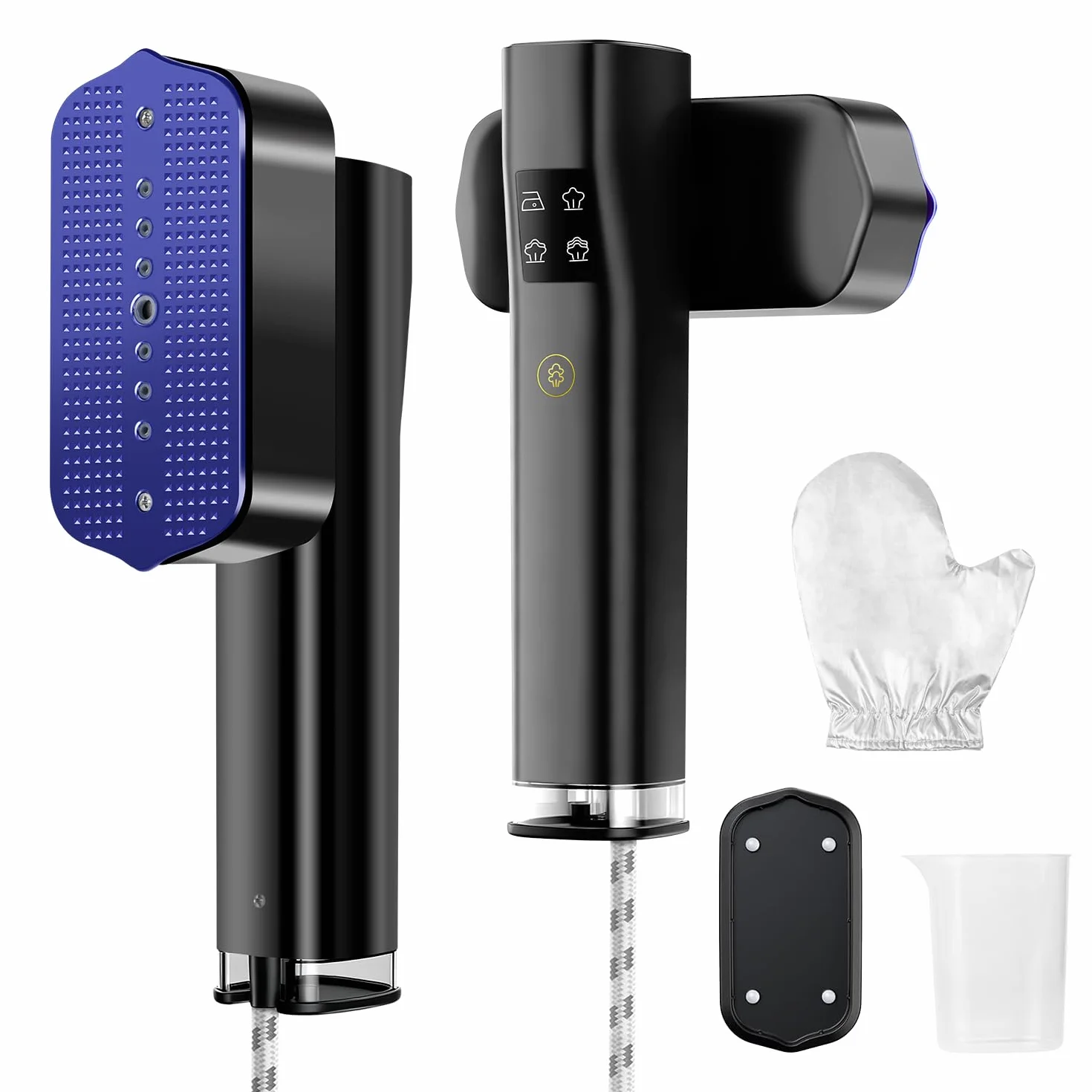 Parownica do ubrań 1200W 2-w-1 – Podróżne żelazko parowe mini z 15-sekundowym nagrzewaniem, lekka parownica 700 g, idealna do domu, biura i podróży