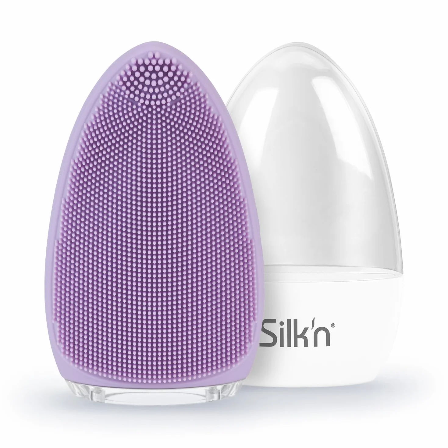 Silk'n Bright FB1PE1PU001 szczotka do oczyszczania twarzy z silikonu, higieniczne, głębokie oczyszczanie, delikatny peeling i masaż, wodoodporna, do ponownego ładowania