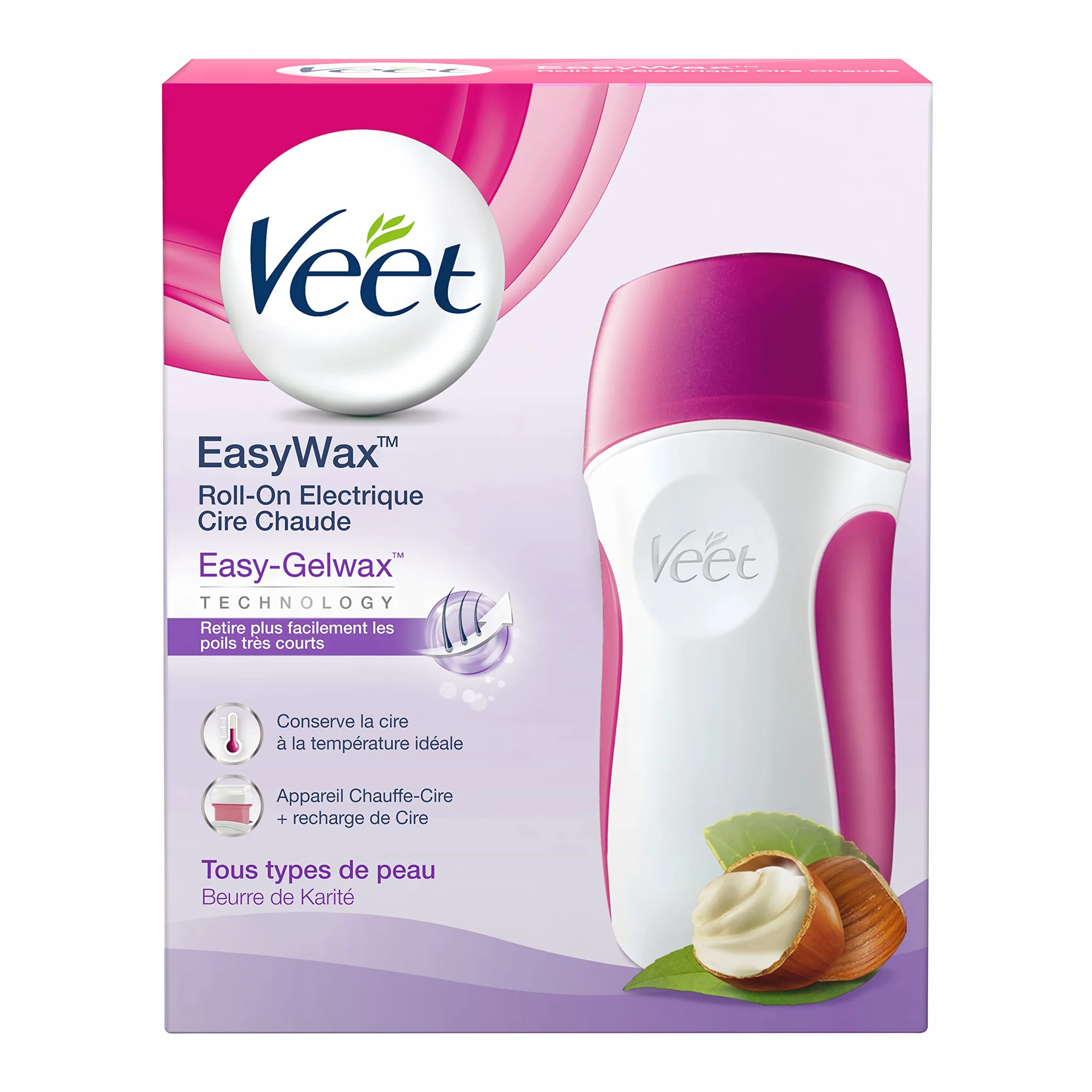 Veet EasyWax Roll On - Zestaw do depilacji woskiem