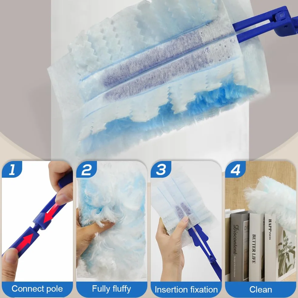 Vicloon Flash Duster 20 szt. do czyszczenia elektrostatycznego kurzu