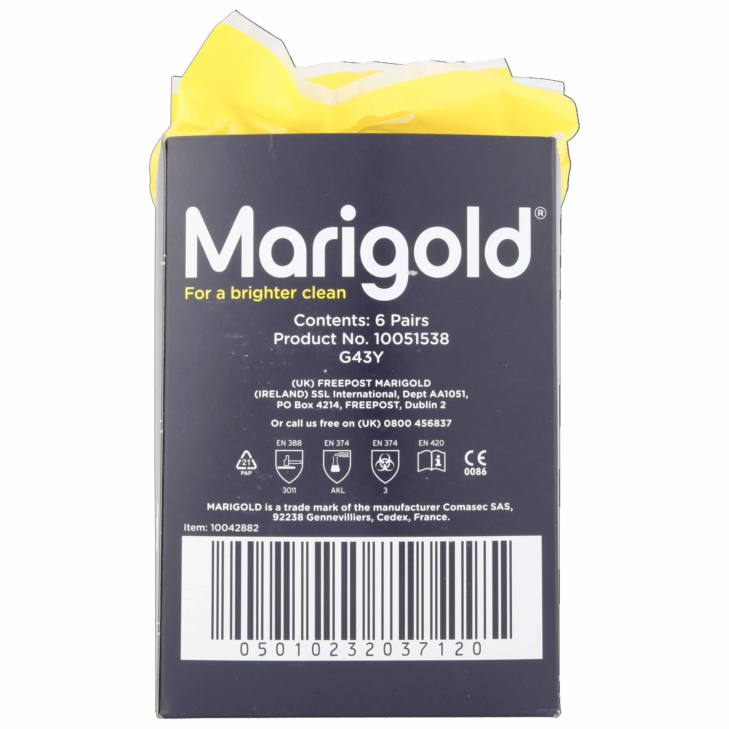 Rękawiczki kuchenne duże żółte L 1 para Marigold